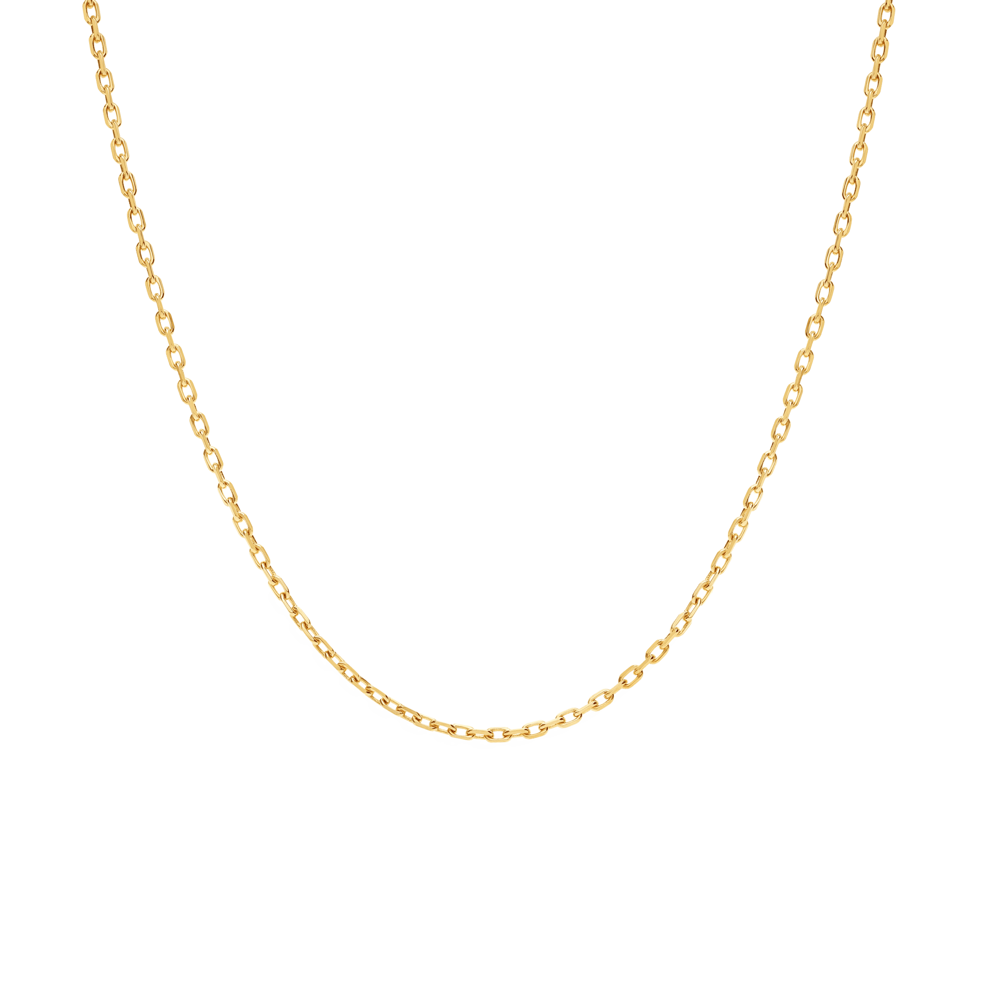 Cable link 60cm 18K gold - Image 2