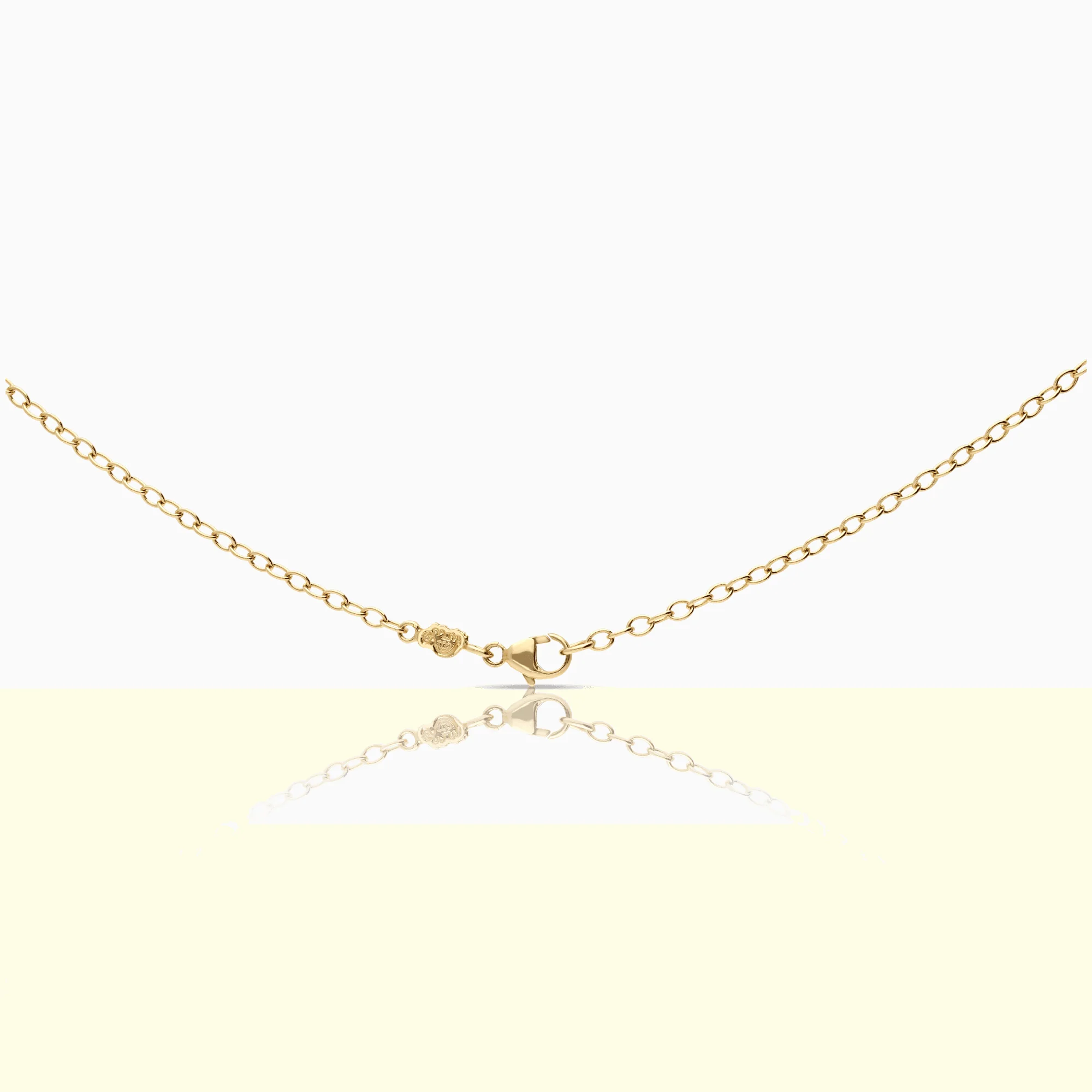 Sandberg cable chain with diamond heart pendant 0.12ct 18K gold - Image 2
