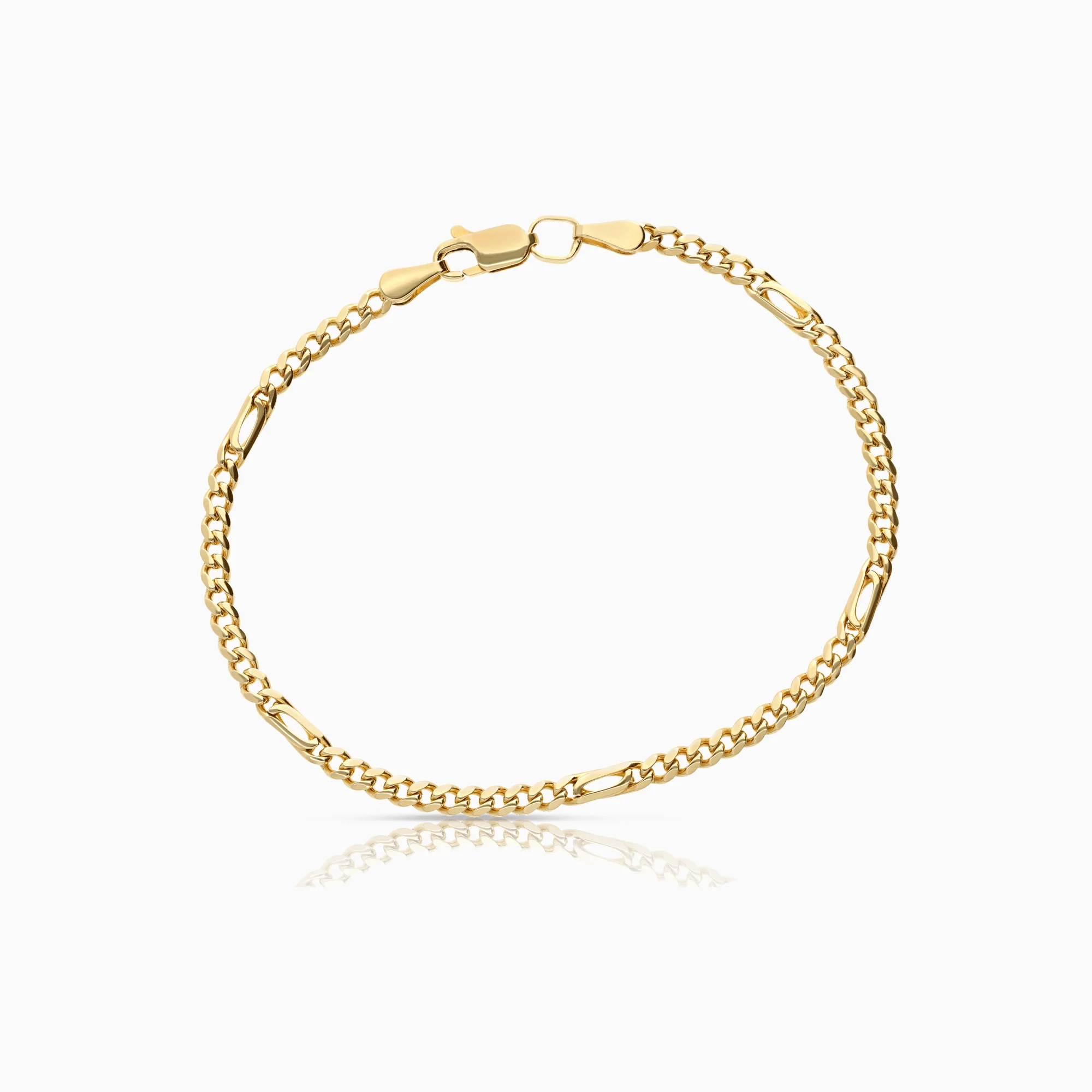 Figaro bracelet 7.25g 14K gold