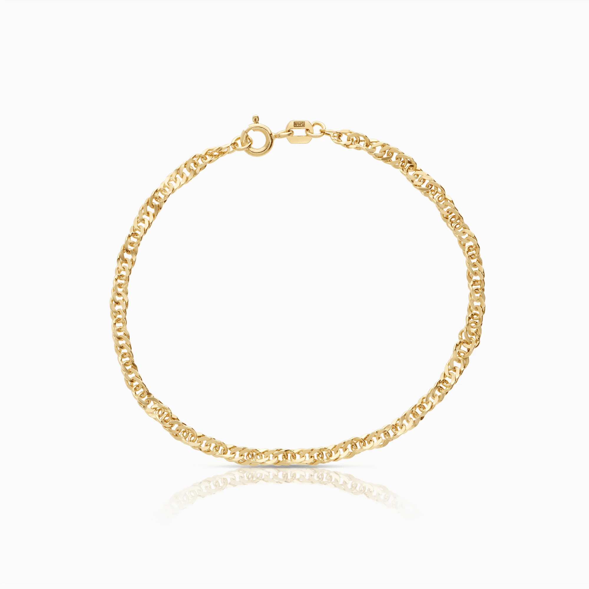 Singapore bracelet 2.70g 18K gold