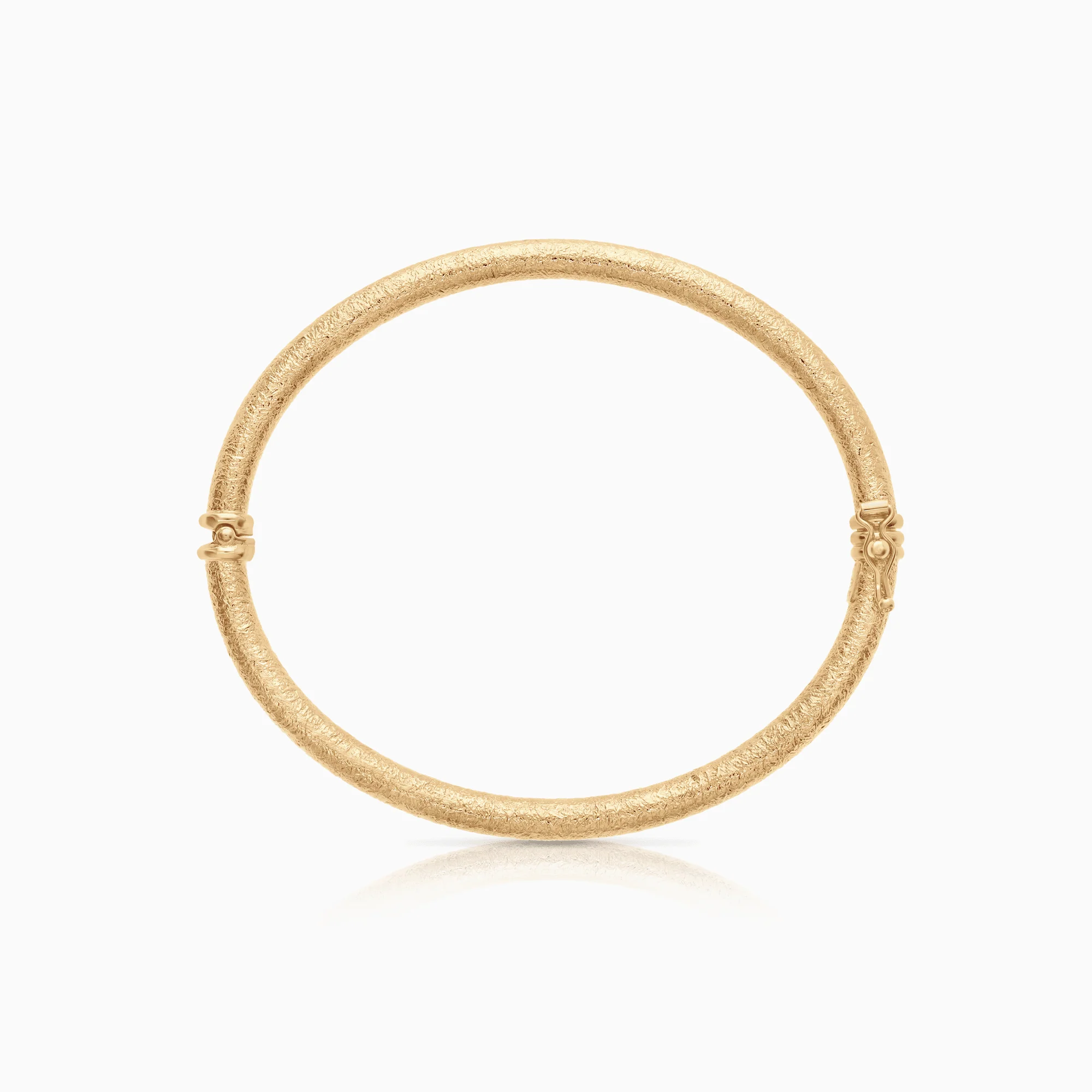 Brushed bangle 6.15g 14K gold - Image 2