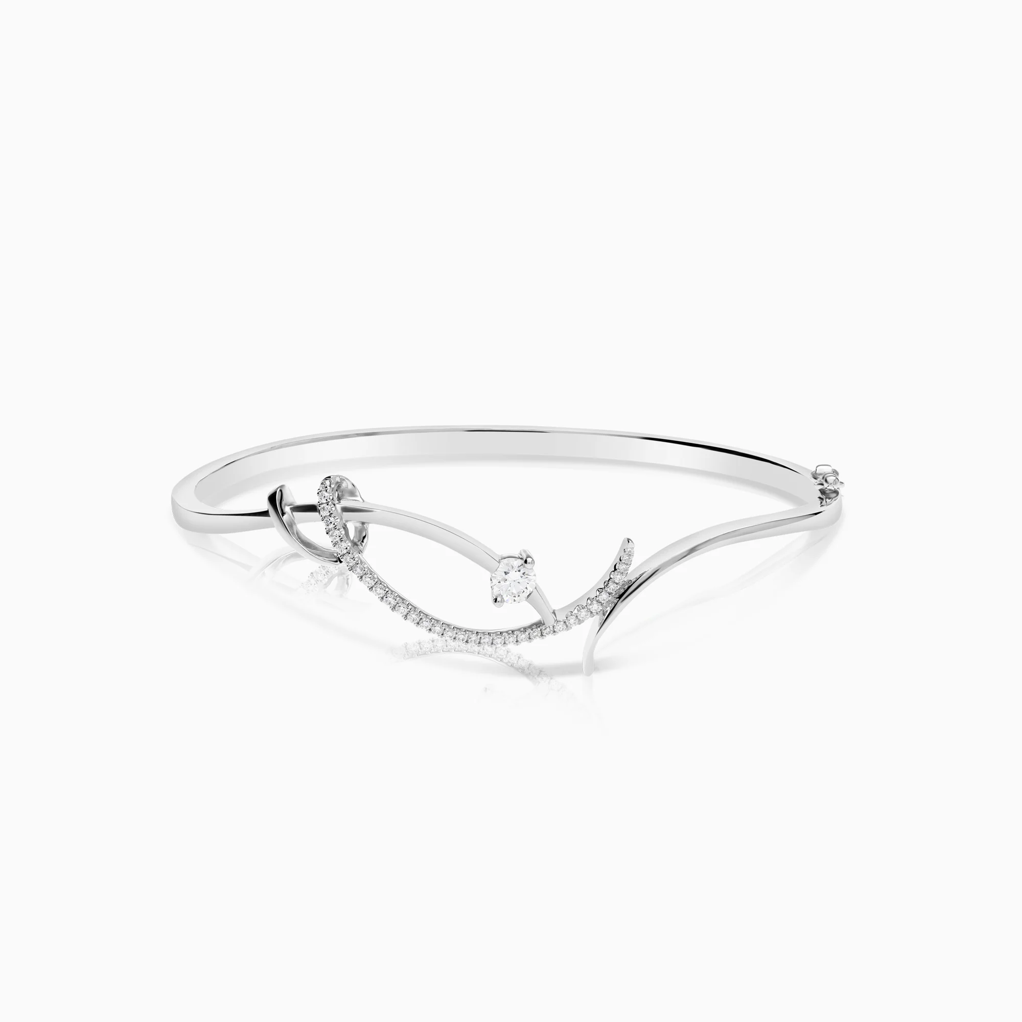 Bangle diamonds 0.36ct 18K white gold