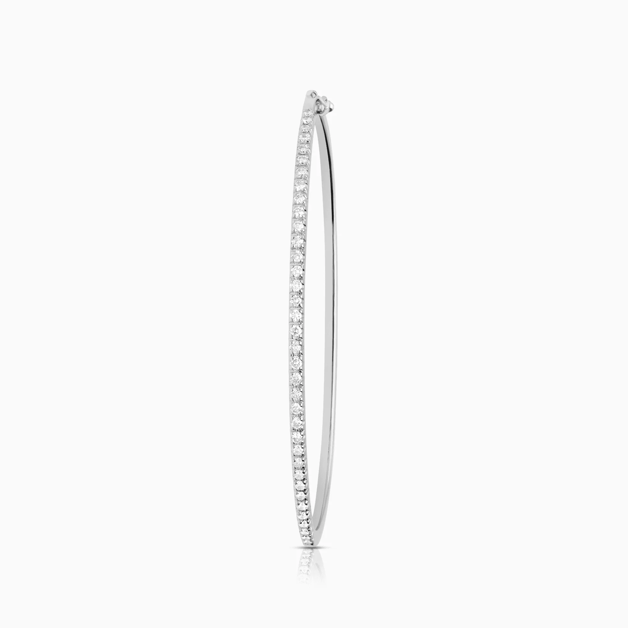 Bangle with diamonds 0.72ct 18K white gold - Image 2