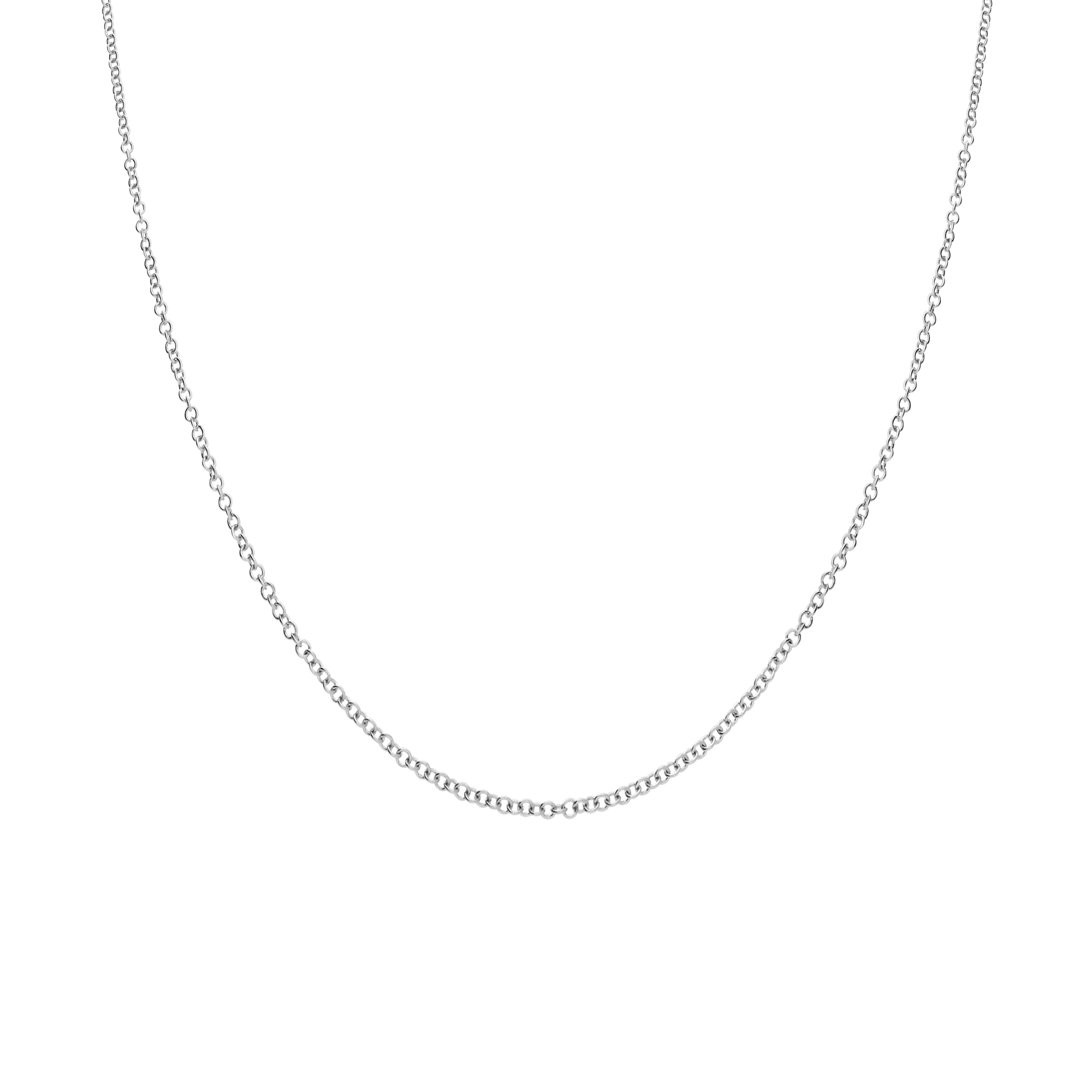 Pea chain 40.5cm 18K white gold - Image 2