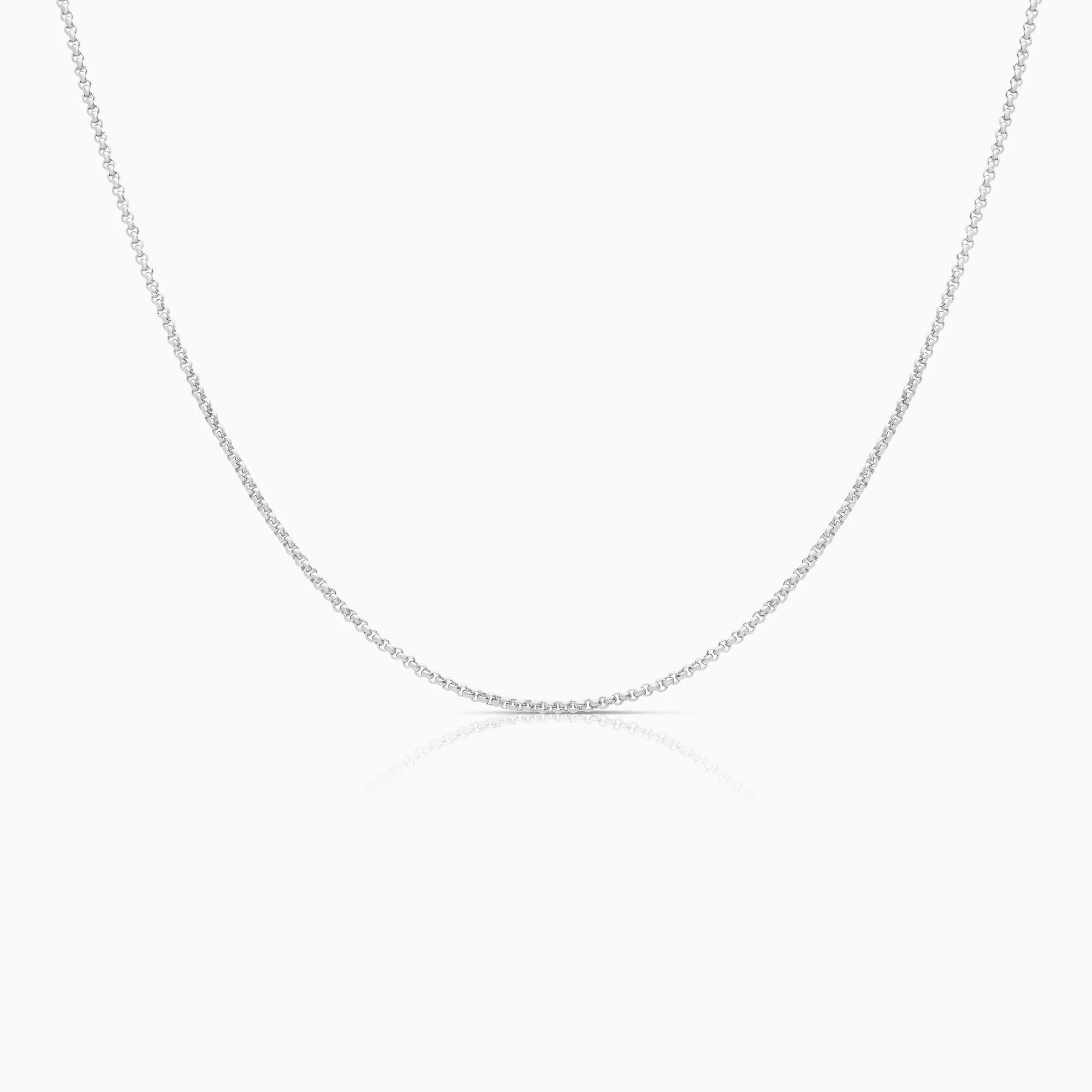 Bead link 4.36g 18K white gold