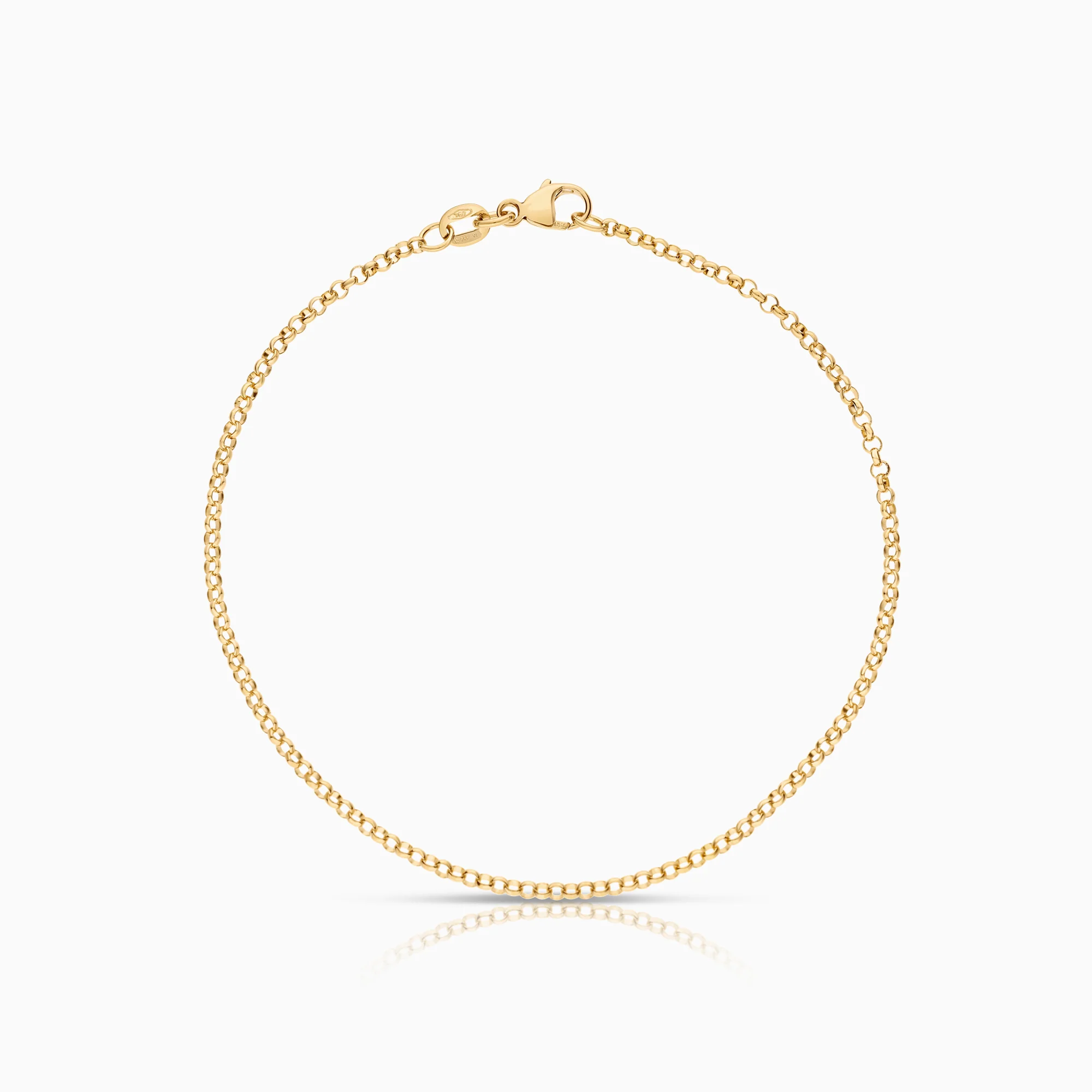 Rolo chain bracelet 2.18g 18K gold