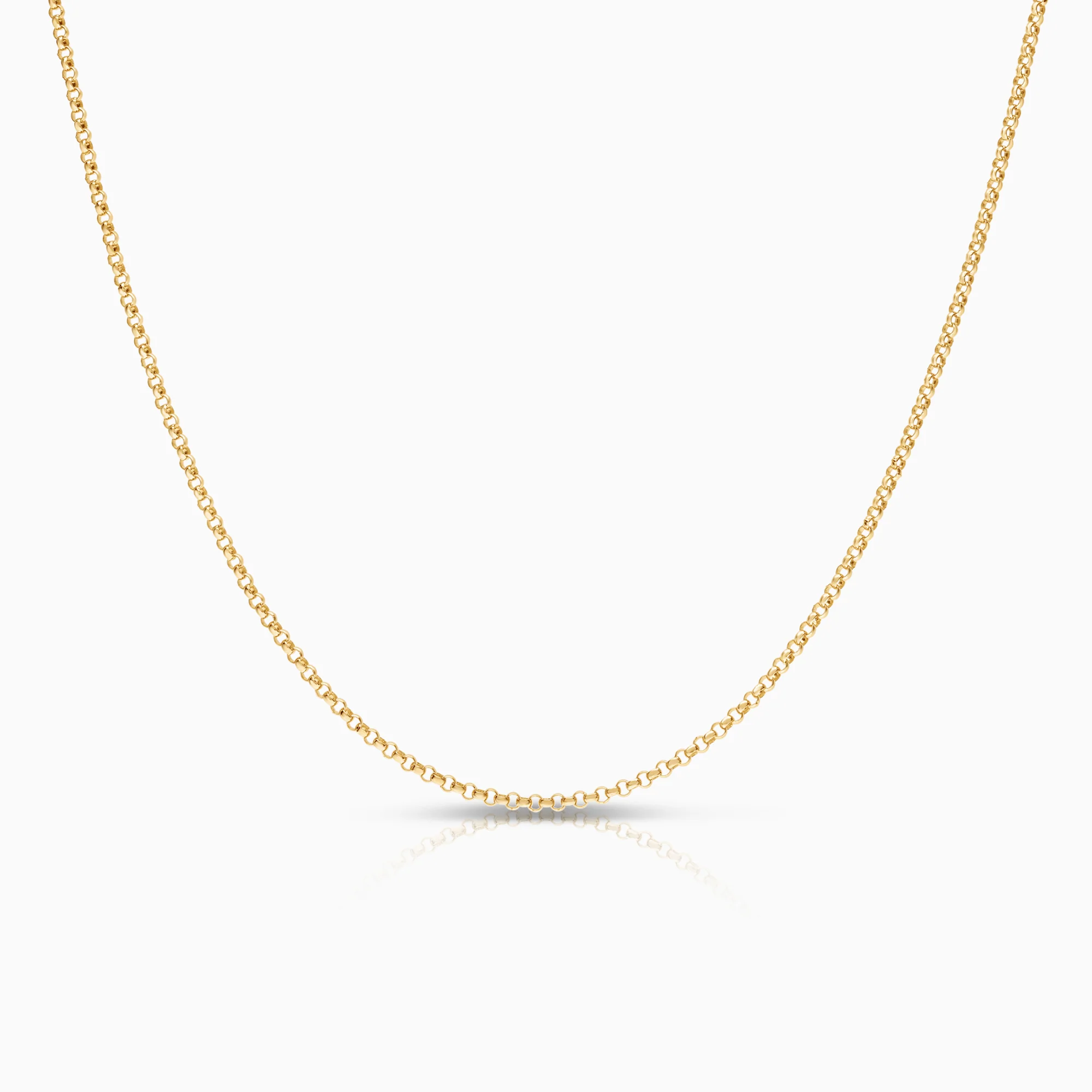 Bead link necklace 3.47g 18K gold