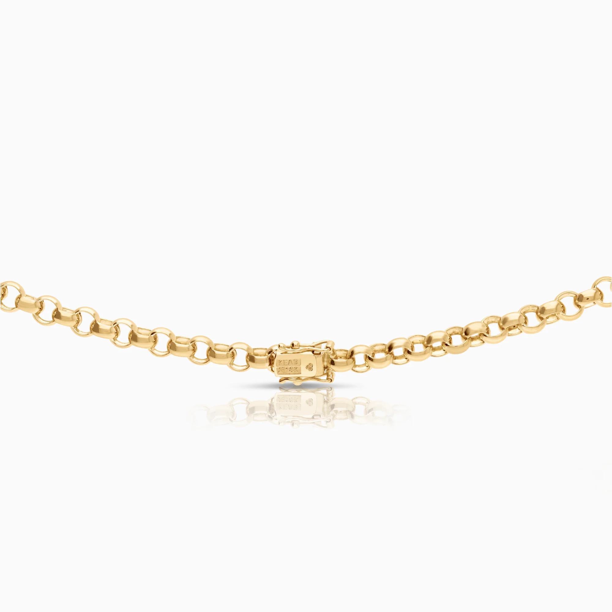 Bead chain necklace 35.19g 18K gold - Image 3
