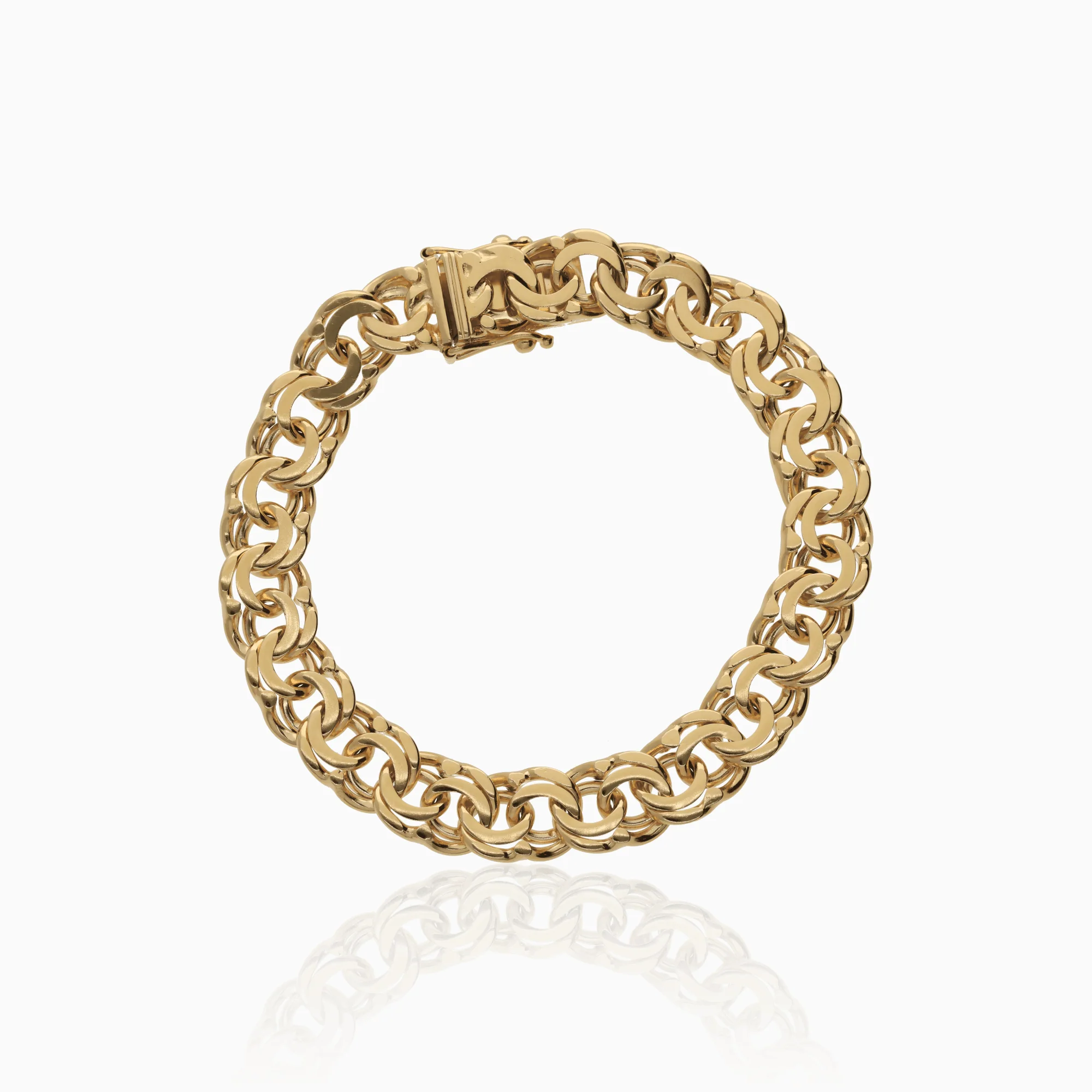 Bismarck bracelet 35.12g 18K gold