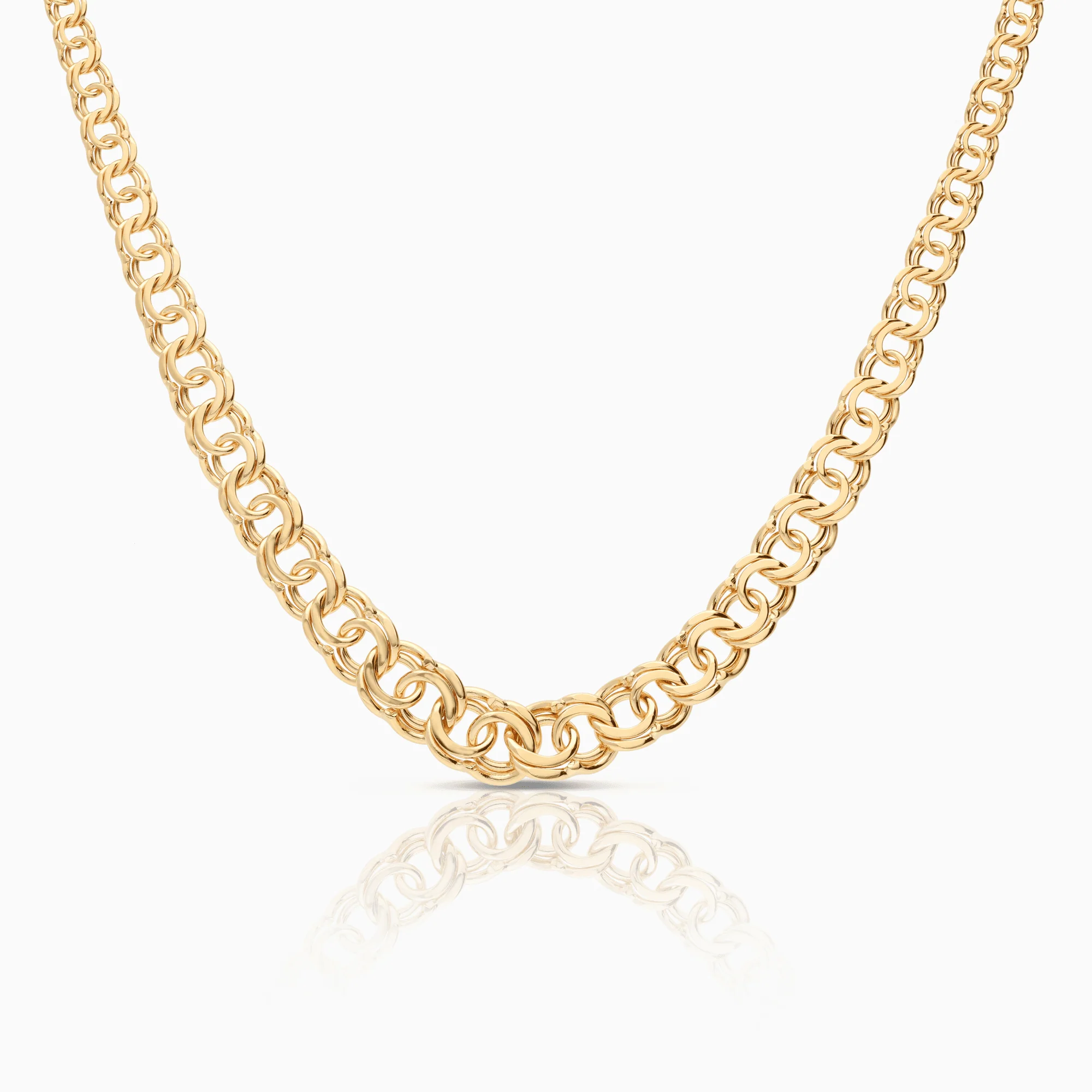 Bismarck necklace 31.50g 18K gold