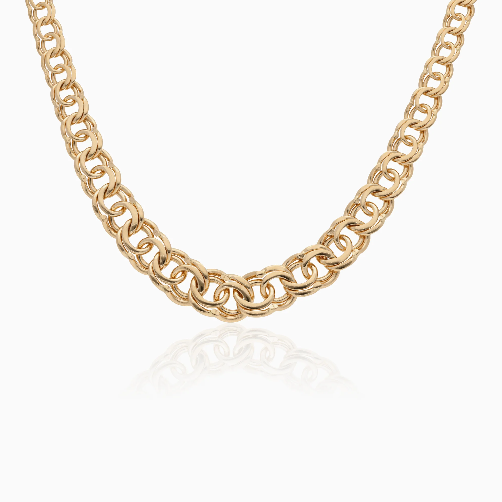 Bismarck necklace 52.55g 18K gold