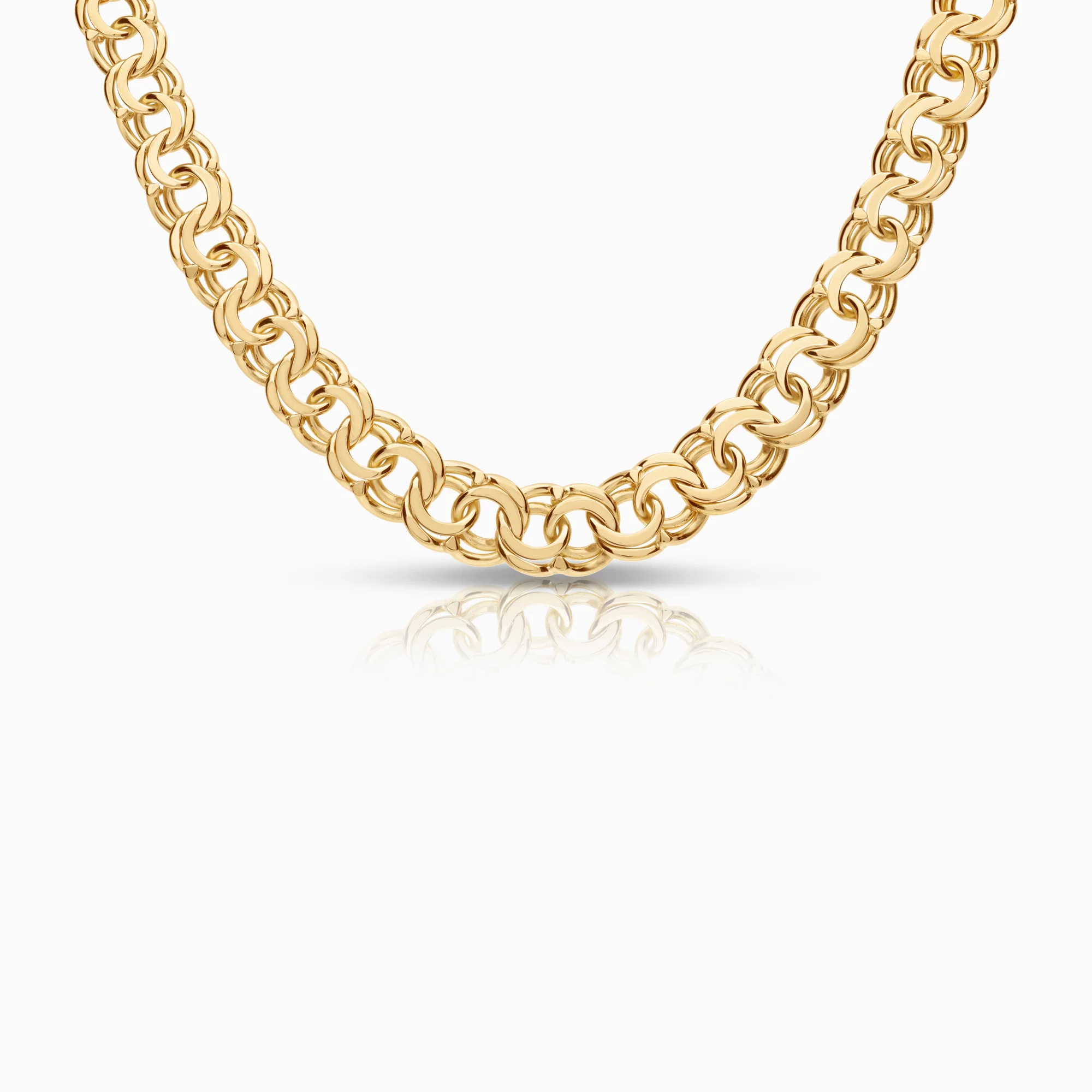 Bismarck necklace 54.55g 18K gold