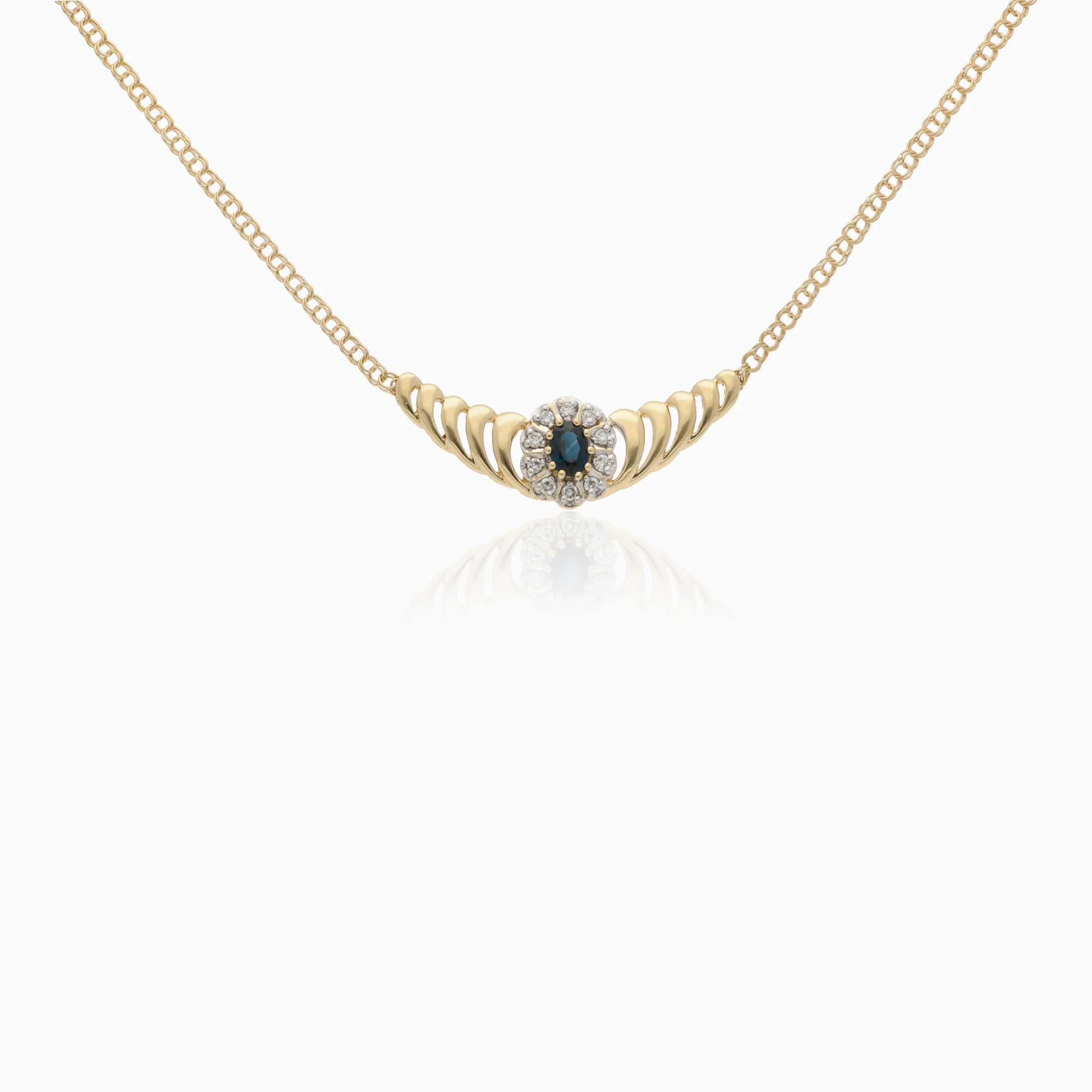 Bismarck necklace with pendant 7.45g 18K gold