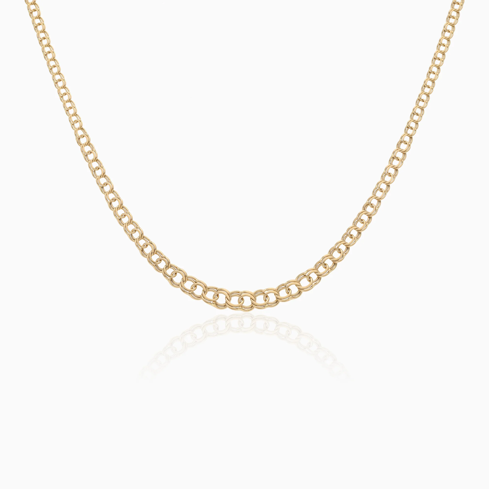 Bismarck chain necklace 8.0g 18K gold