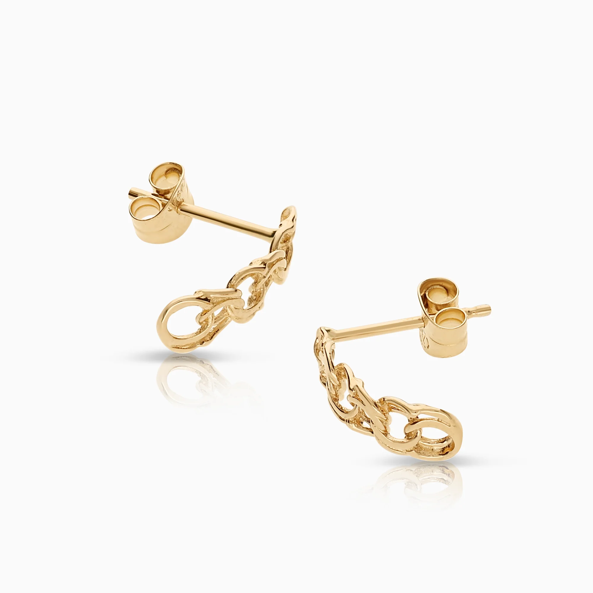 Bismarck earrings 0.97g 18K gold - Image 2