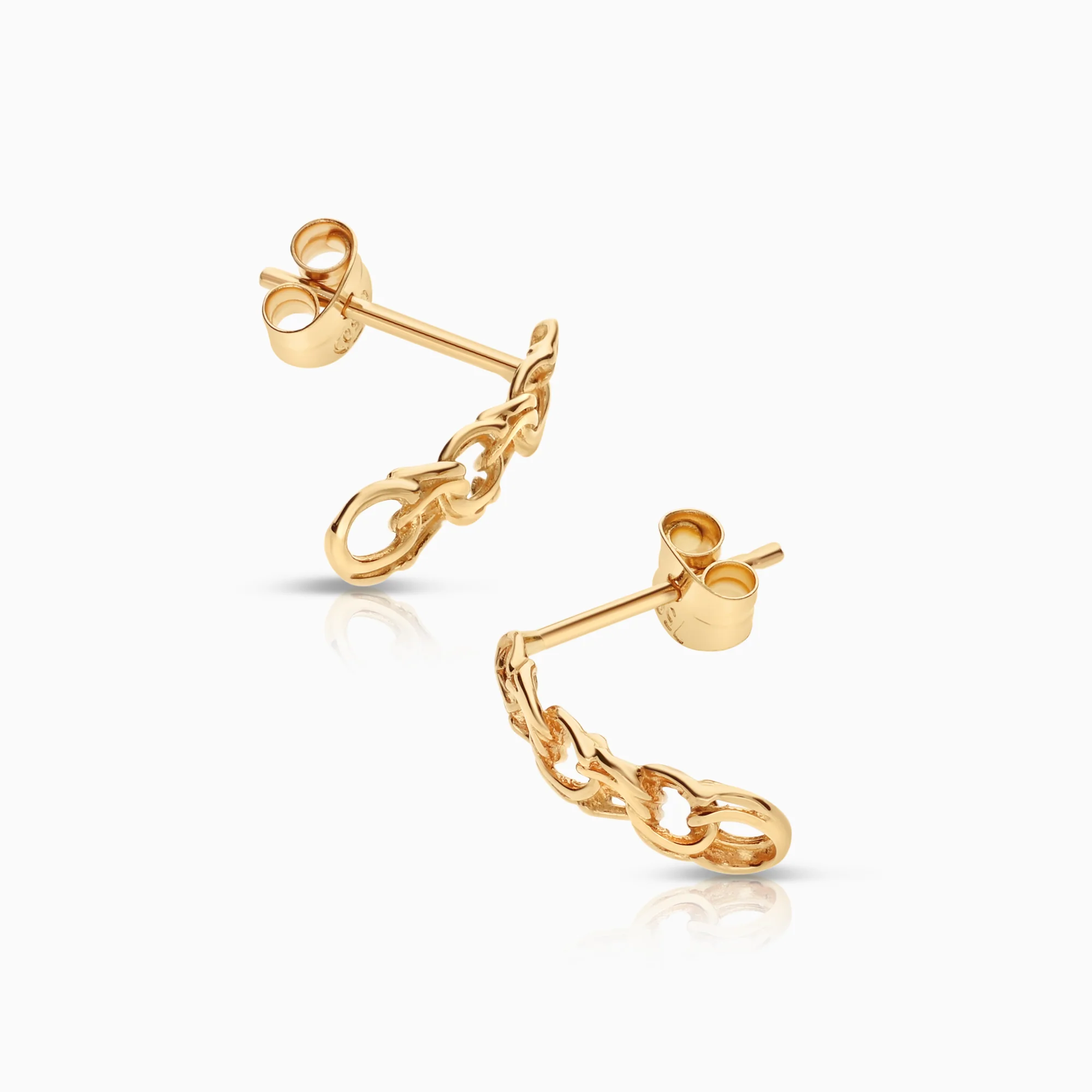 Bismarck earrings 0.98g 18K gold - Image 2