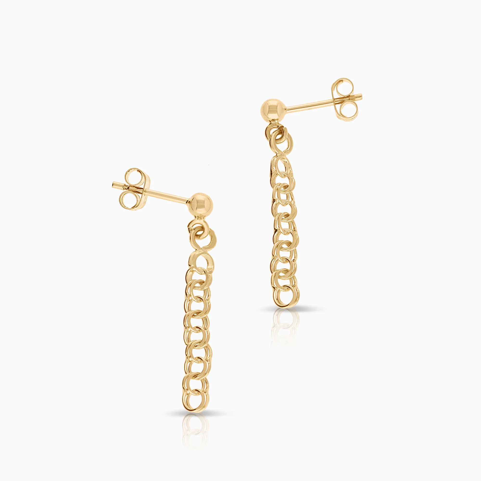 Bismarck earrings 1.08g 18K gold - Image 2