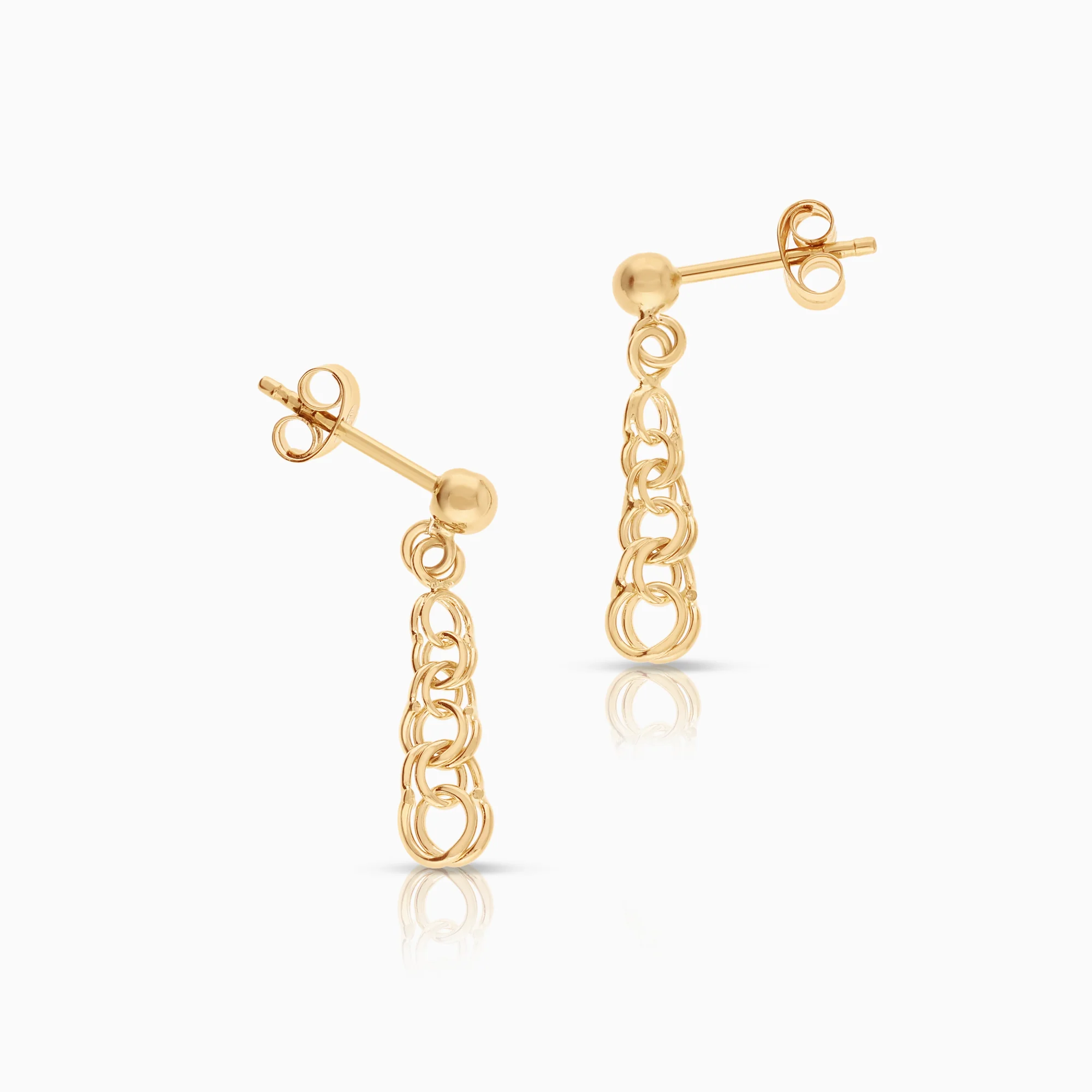 Bismarck earrings 1.11g 18K gold - Image 2
