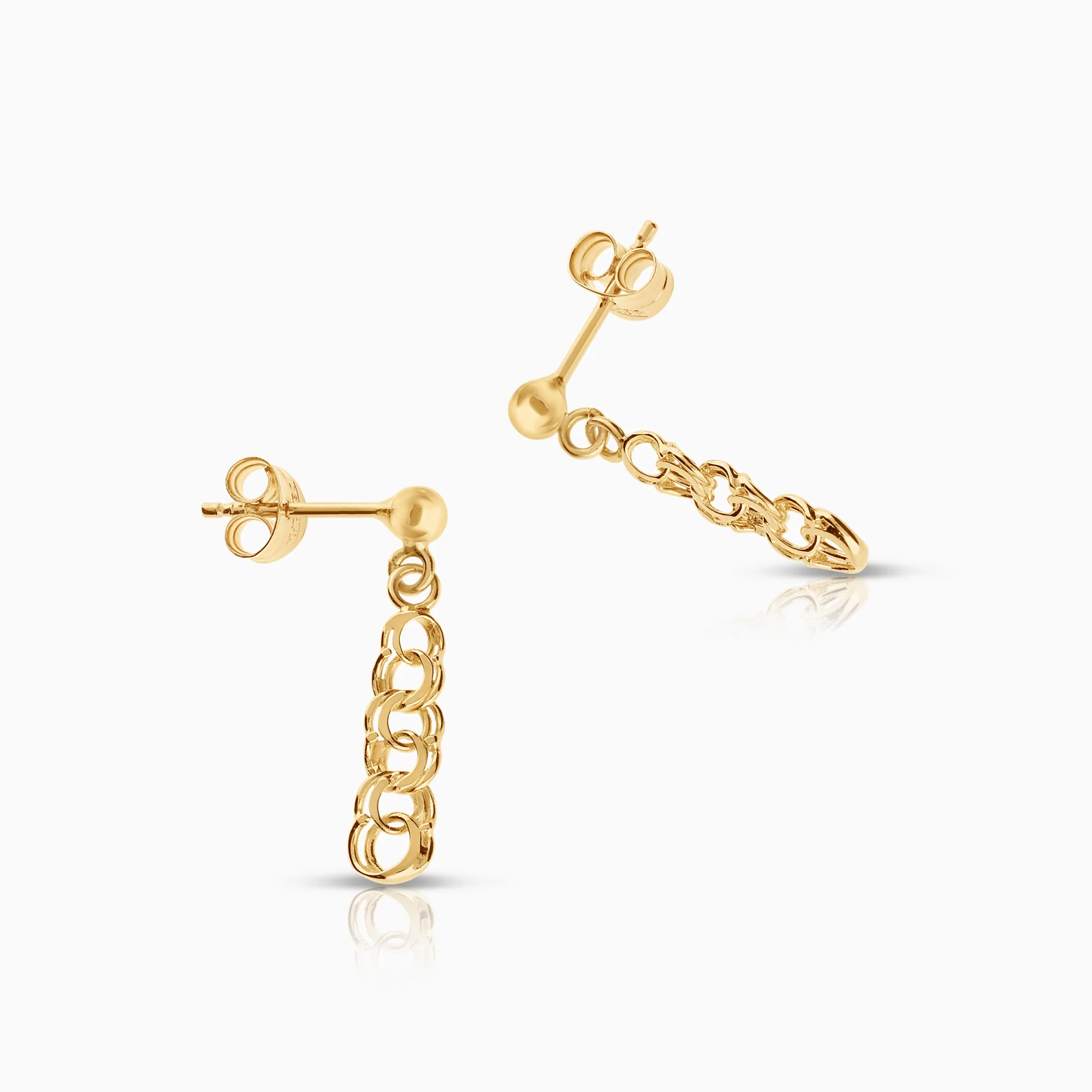 Bismarck earrings 1.15g 18K gold - Image 2