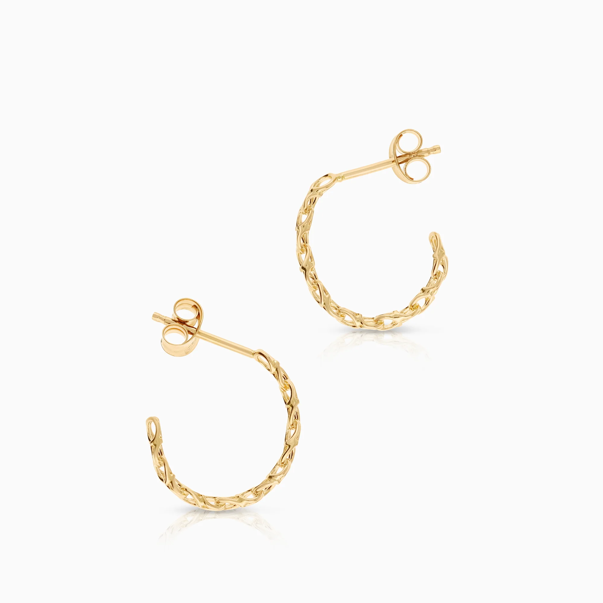 Bismarck earrings 1.37g 18K gold - Image 2