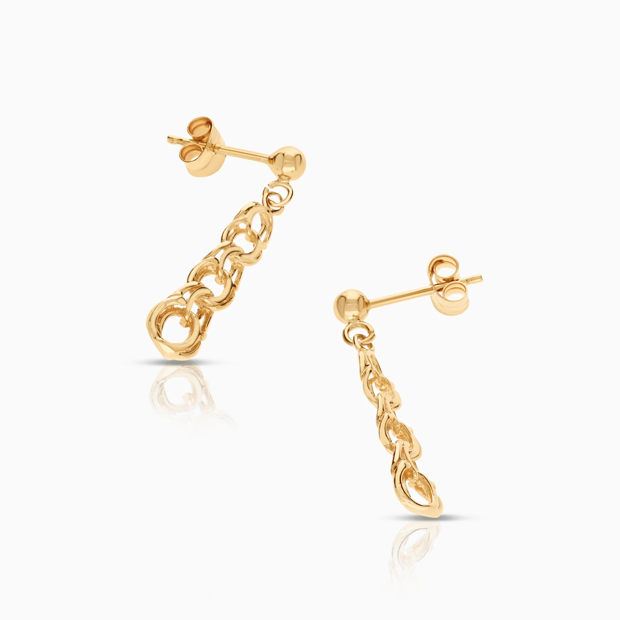 Bismarck earrings 1.70g 18K gold - Image 2