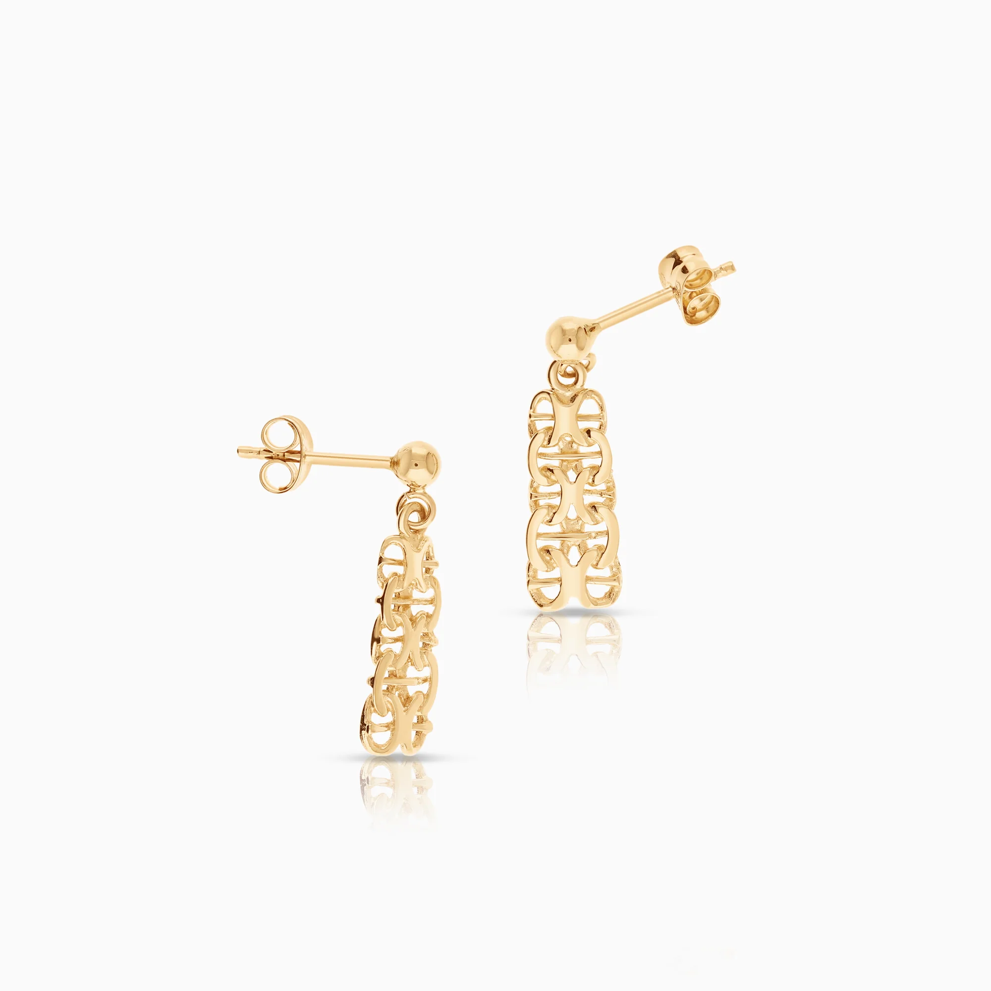 Bismarck earrings 1.81g 18K gold - Image 2