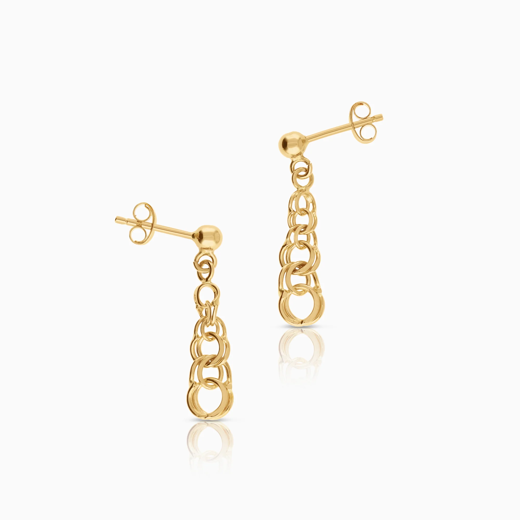 Bismarck earrings 1.53g 18K gold - Image 2