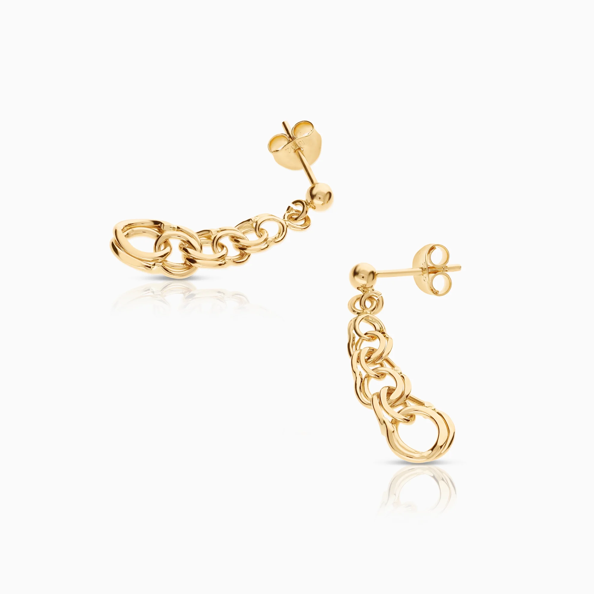 Bismarck Earrings 2.61g 18K Gold - Image 2