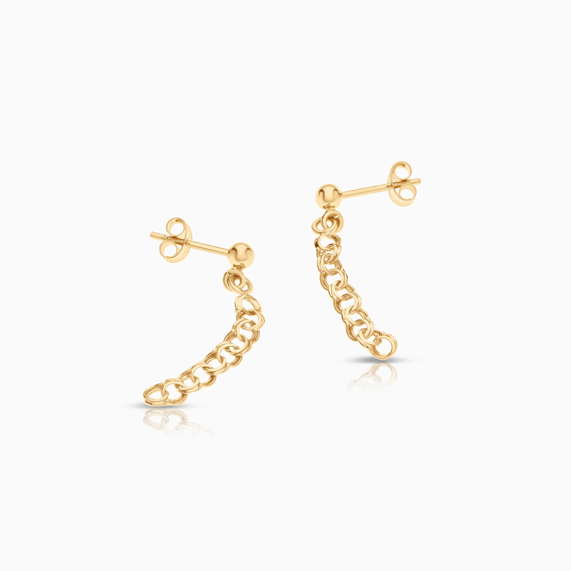 Bismarck earrings 1.11g 18K gold - Image 2