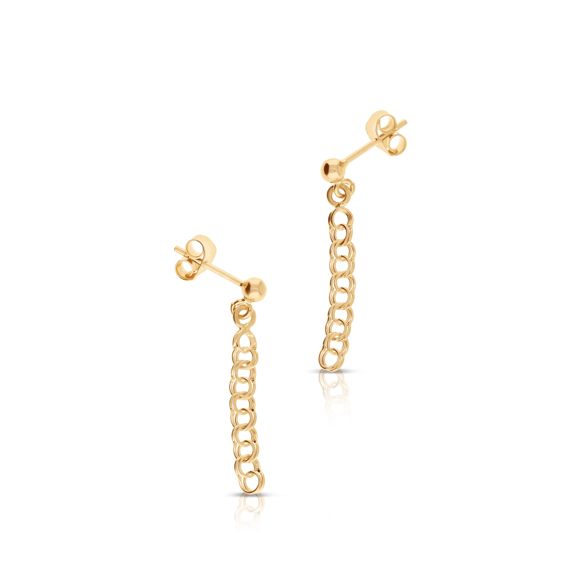 Bismarck earrings 1.22g 18K gold - Image 2