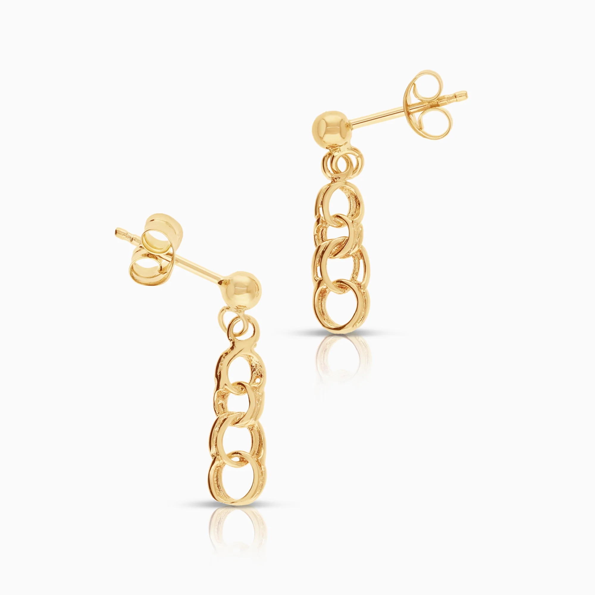 Bismarck earrings 1.22g 18K gold - Image 2