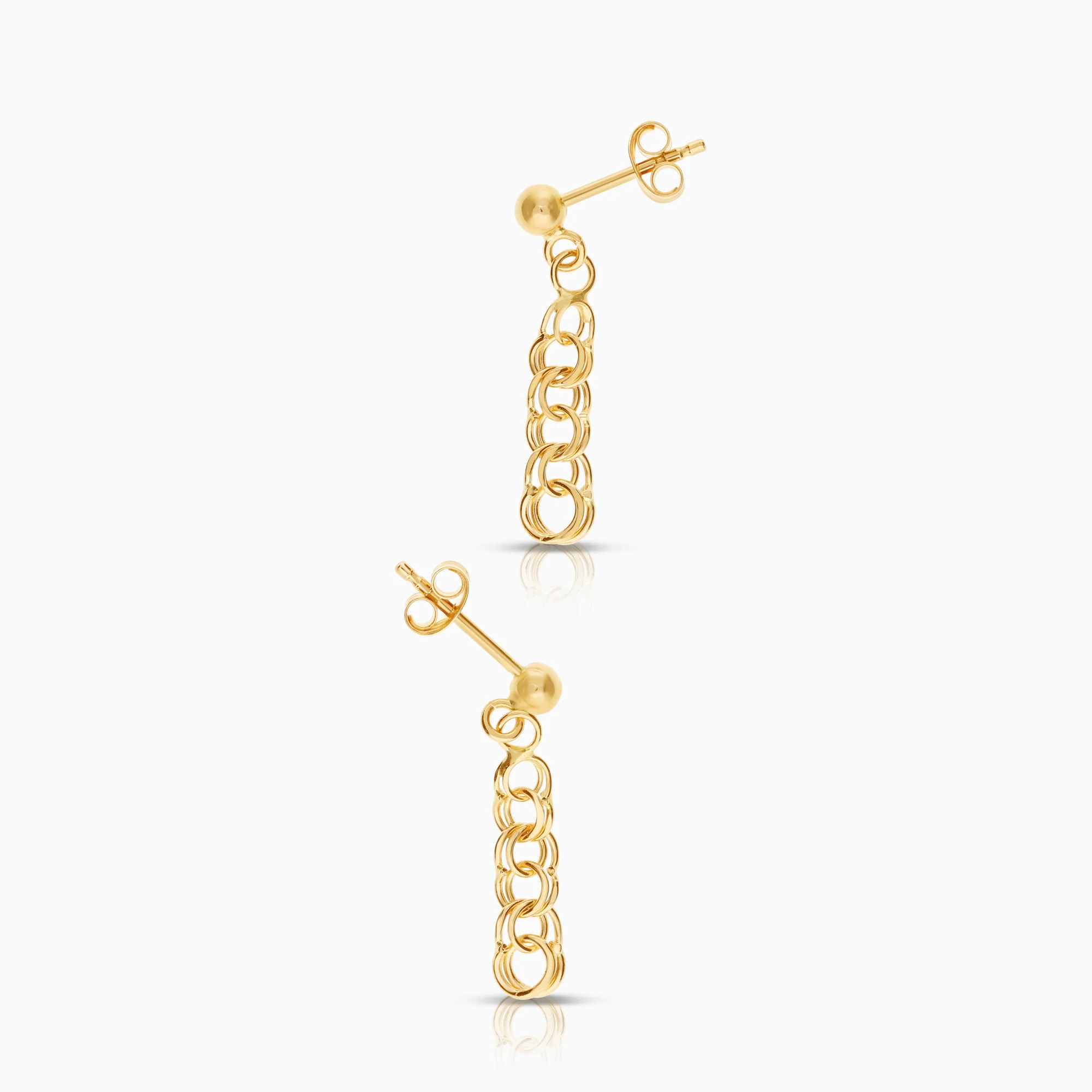 Bismarck earrings 1.22g 18K gold - Image 2