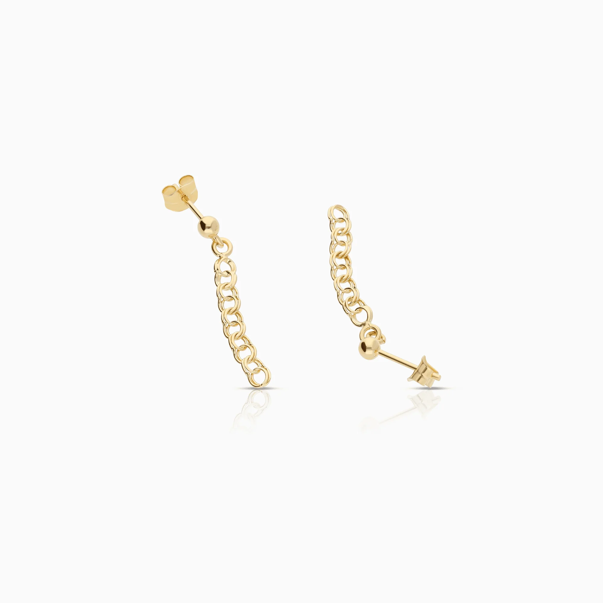 Bismarck earrings 1.12g 18K gold - Image 2