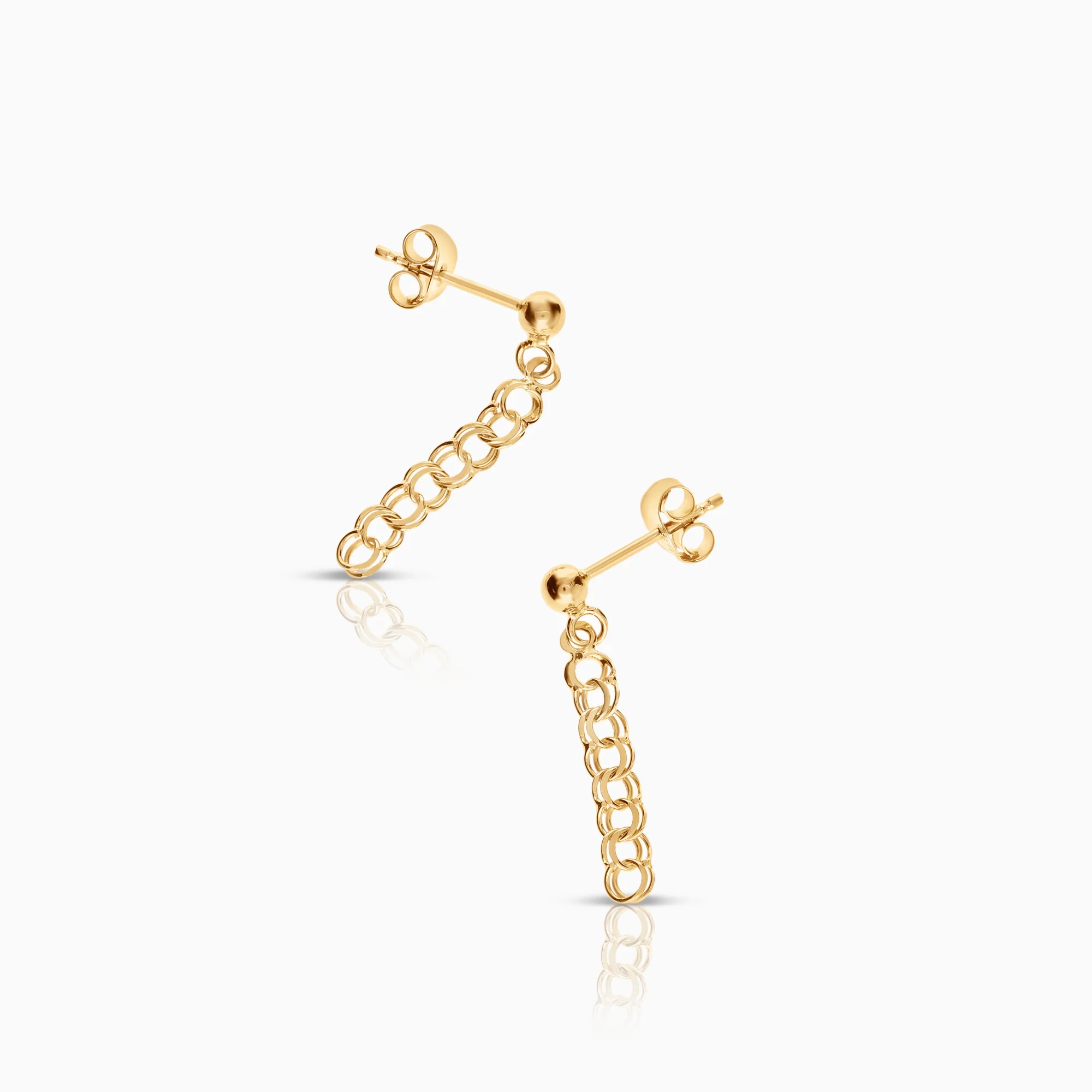 Bismarck earrings 1.12g 18K gold - Image 2
