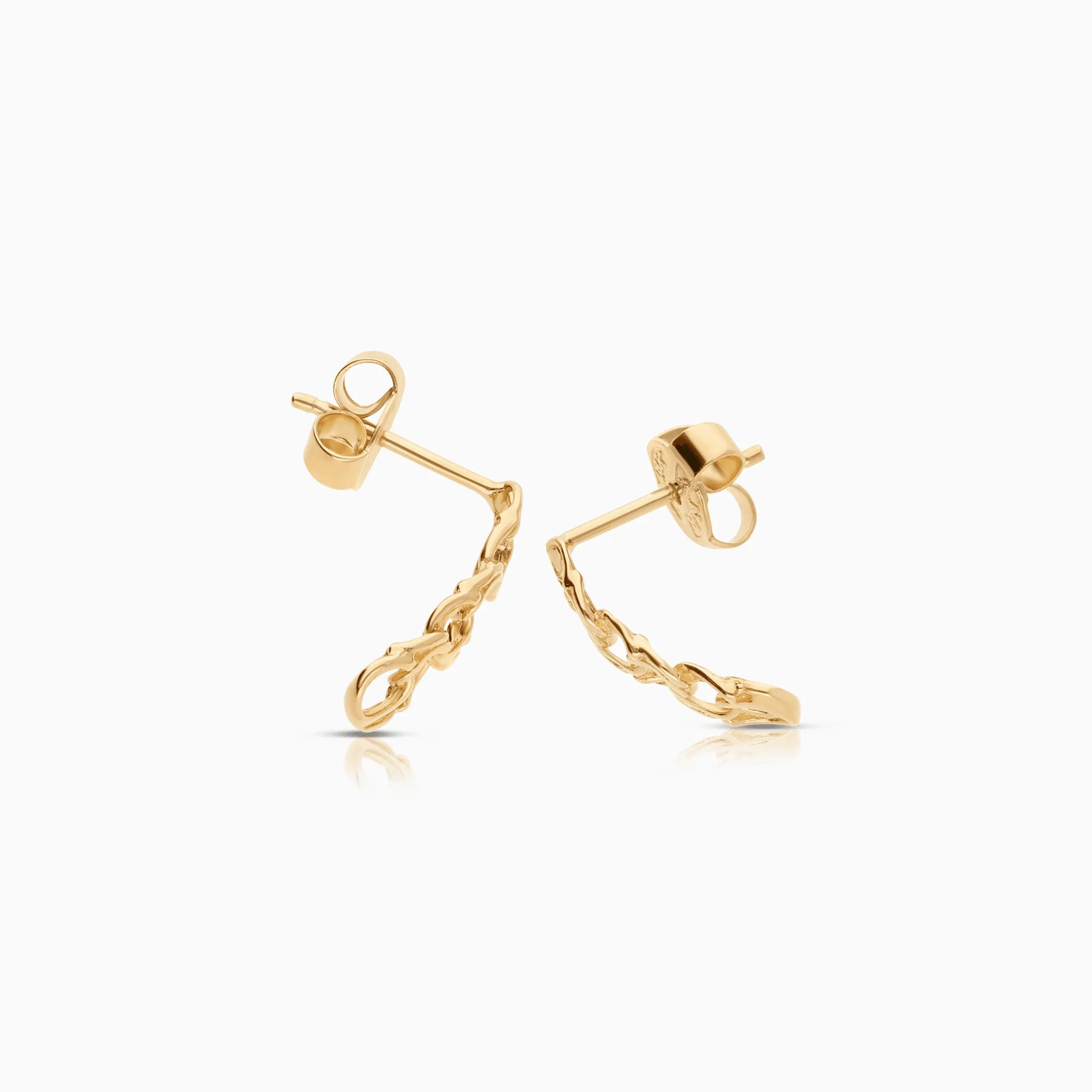 Bismarck earrings 1.20g 18K gold - Image 2
