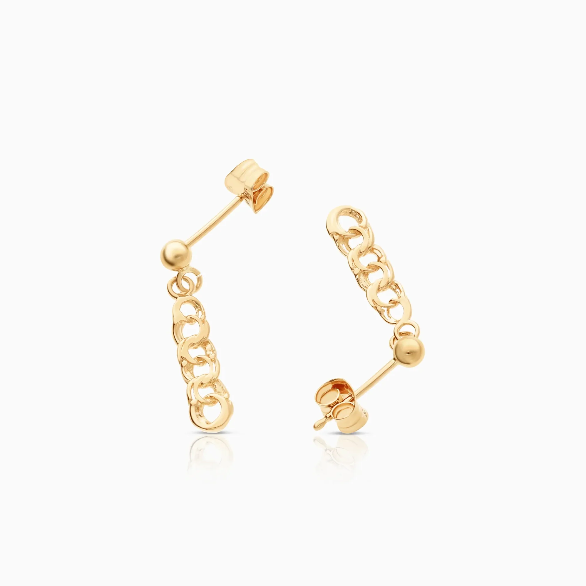 Bismarck earrings 1.20g 18K gold - Image 2