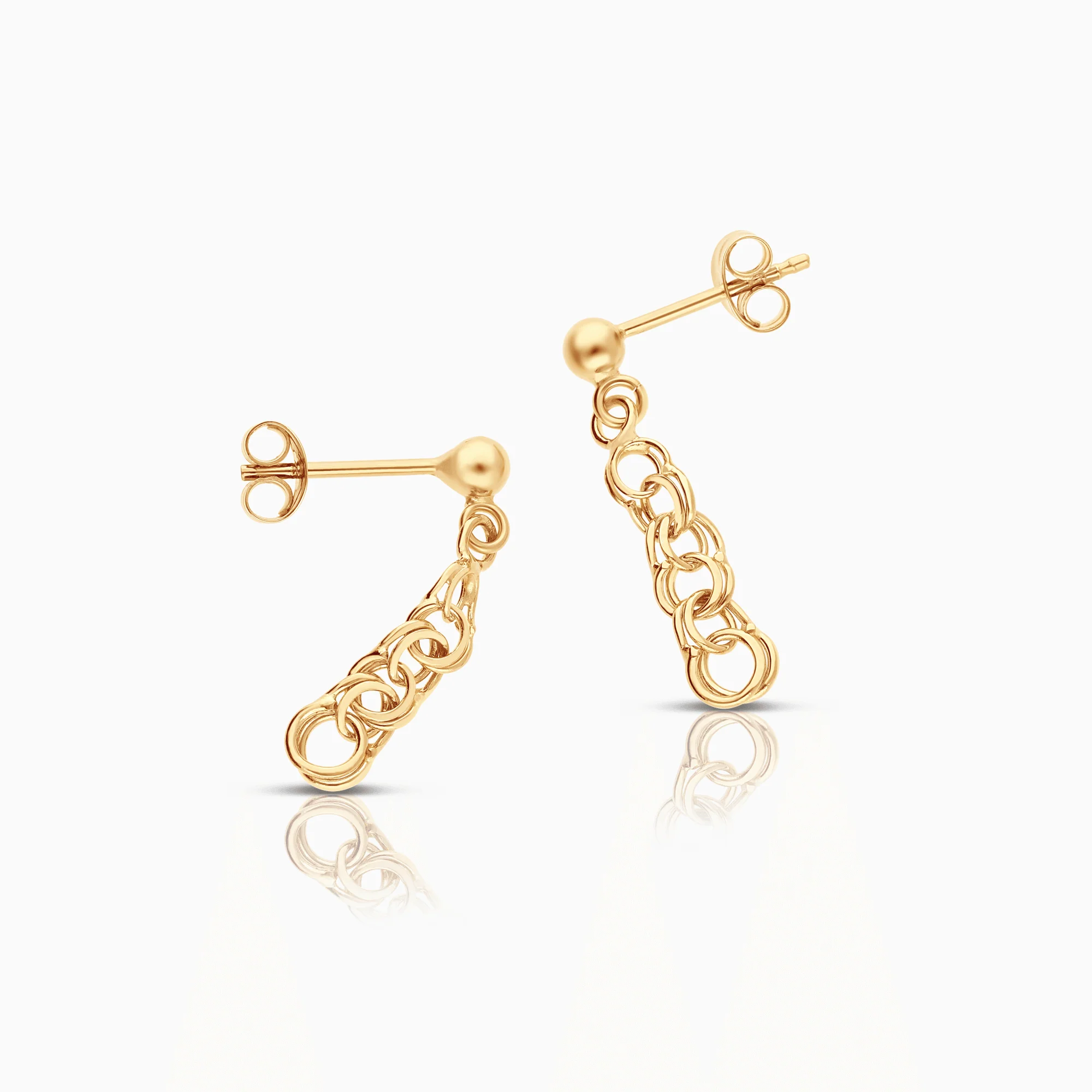 Bismarck earrings 1.22g 18K gold - Image 2