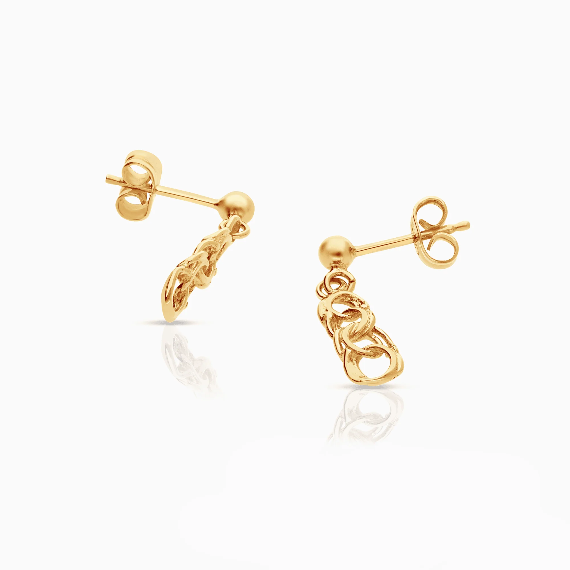 Bismarck earrings 1.41g 18K gold - Image 2