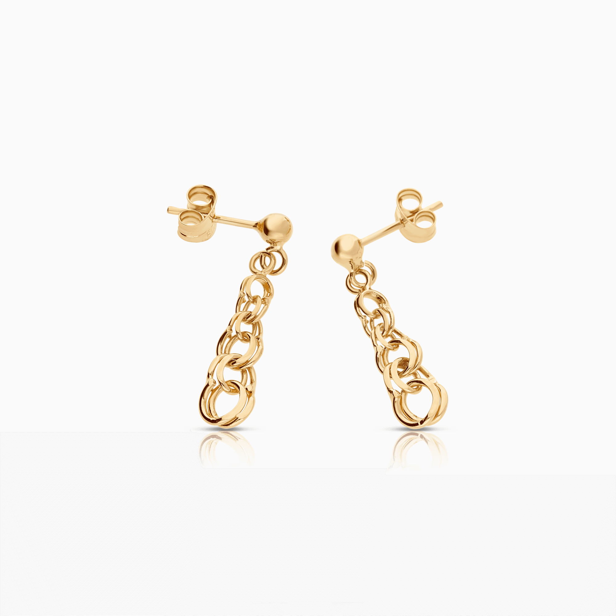 Bismarck earrings 1.53g 18K gold - Image 2