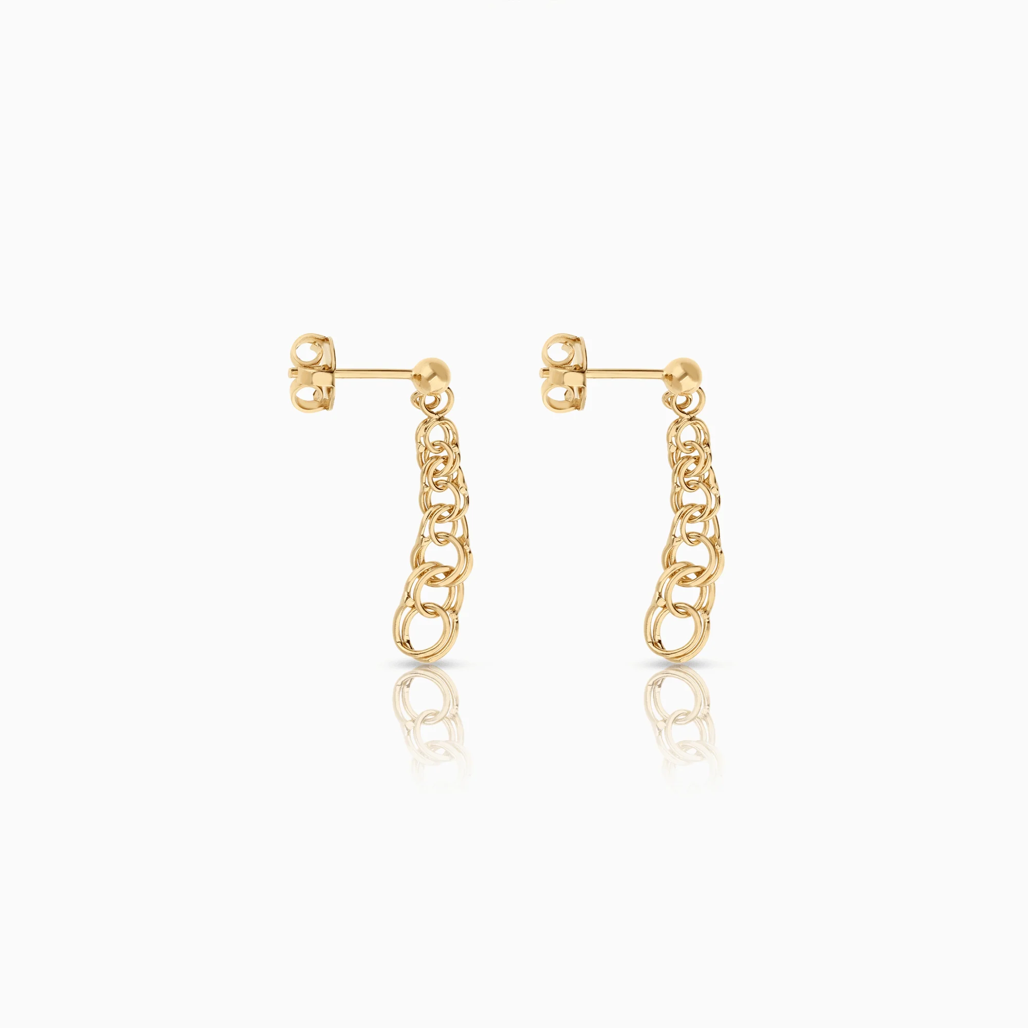 Bismarck earrings 1.80g 18K gold - Image 2