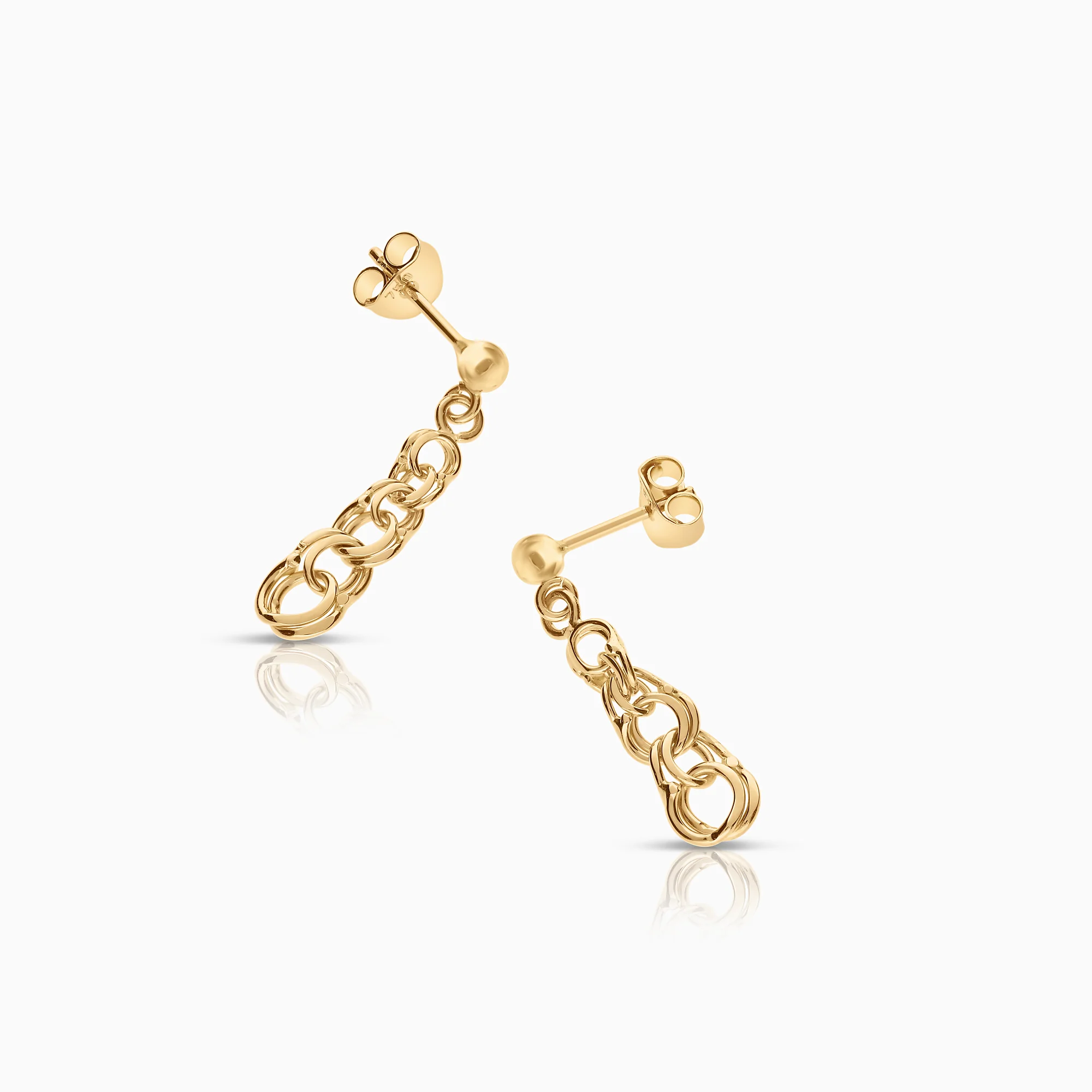 Bismarck earrings 1.86g 18K gold - Image 2