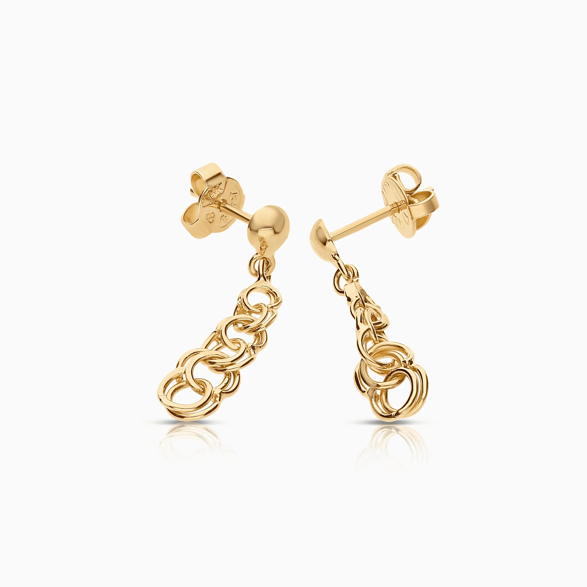 Bismarck earrings 1.99g 18K gold - Image 2