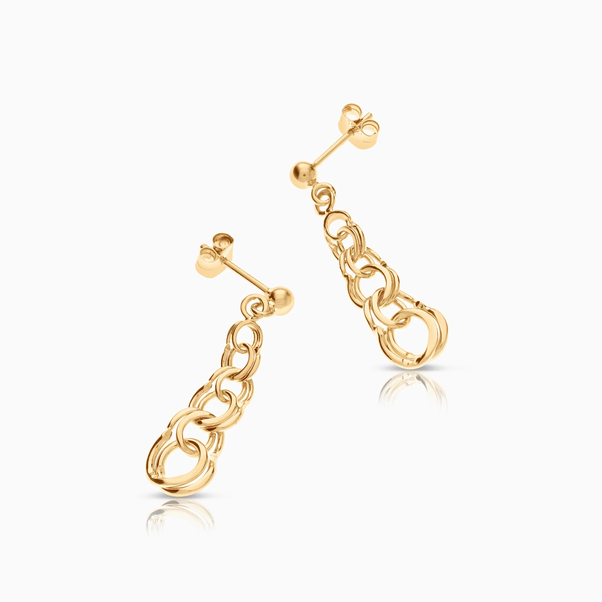 Bismarck earrings 2.43g 18K gold - Image 2