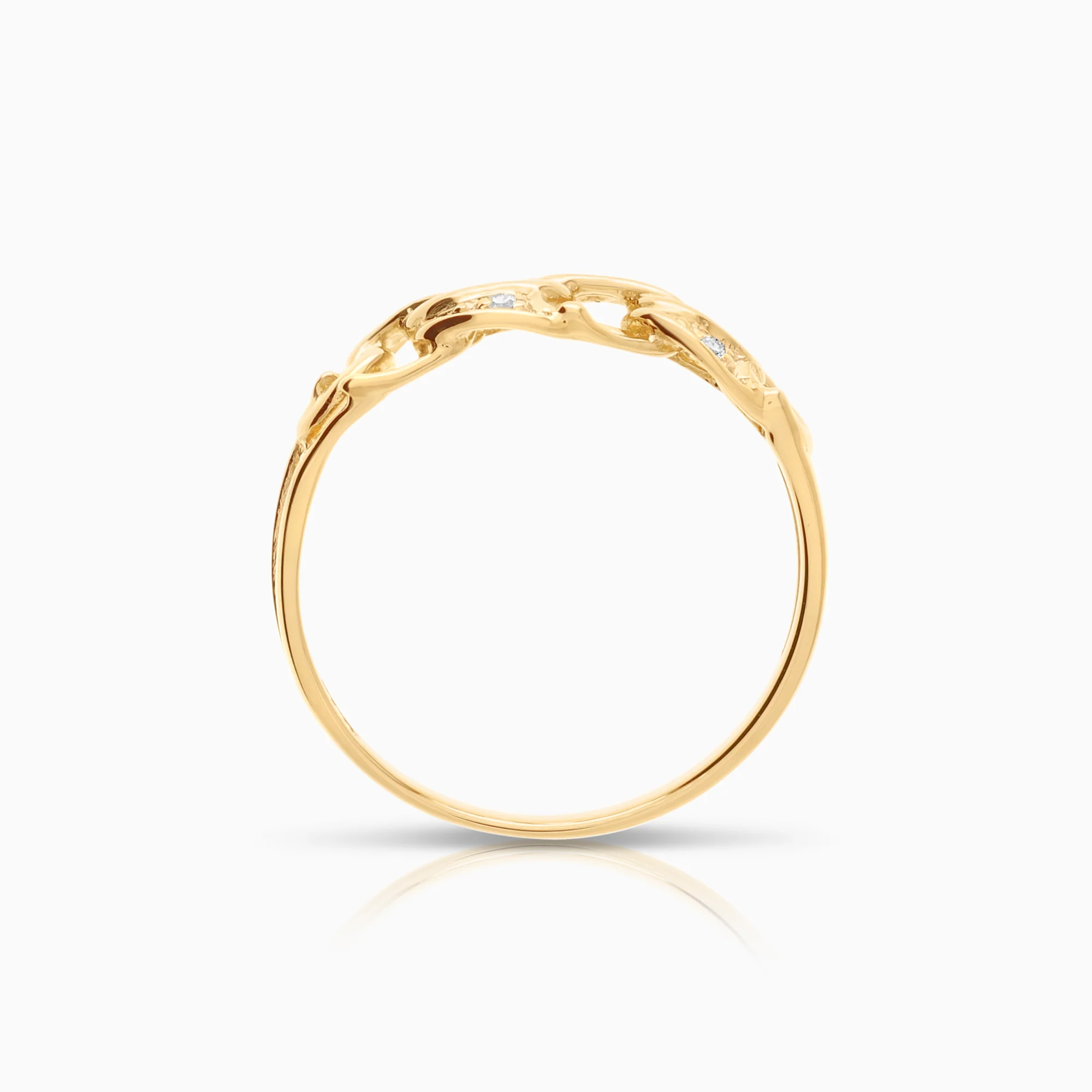 Bismarck ring 0.02ct 18K gold - Image 2
