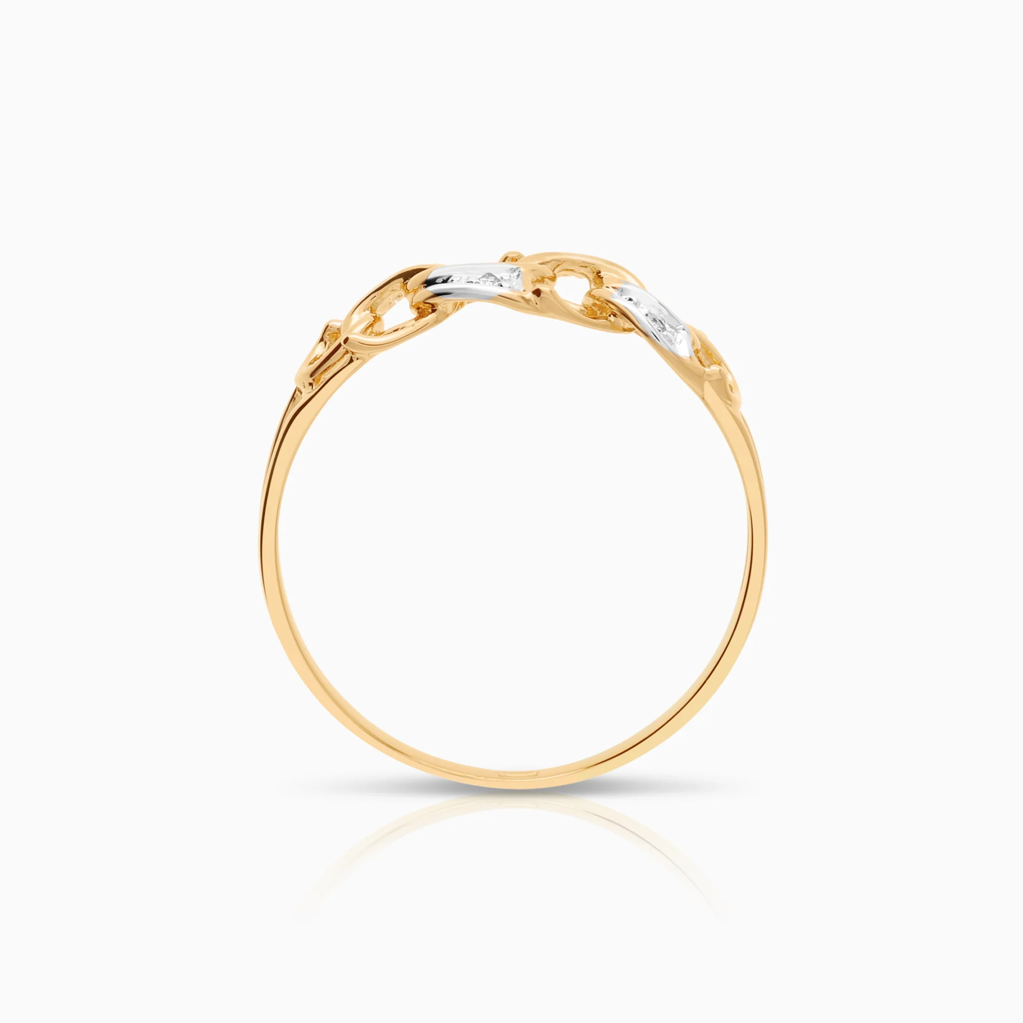 Bismarck ring 0.02ct 18K gold - Image 2