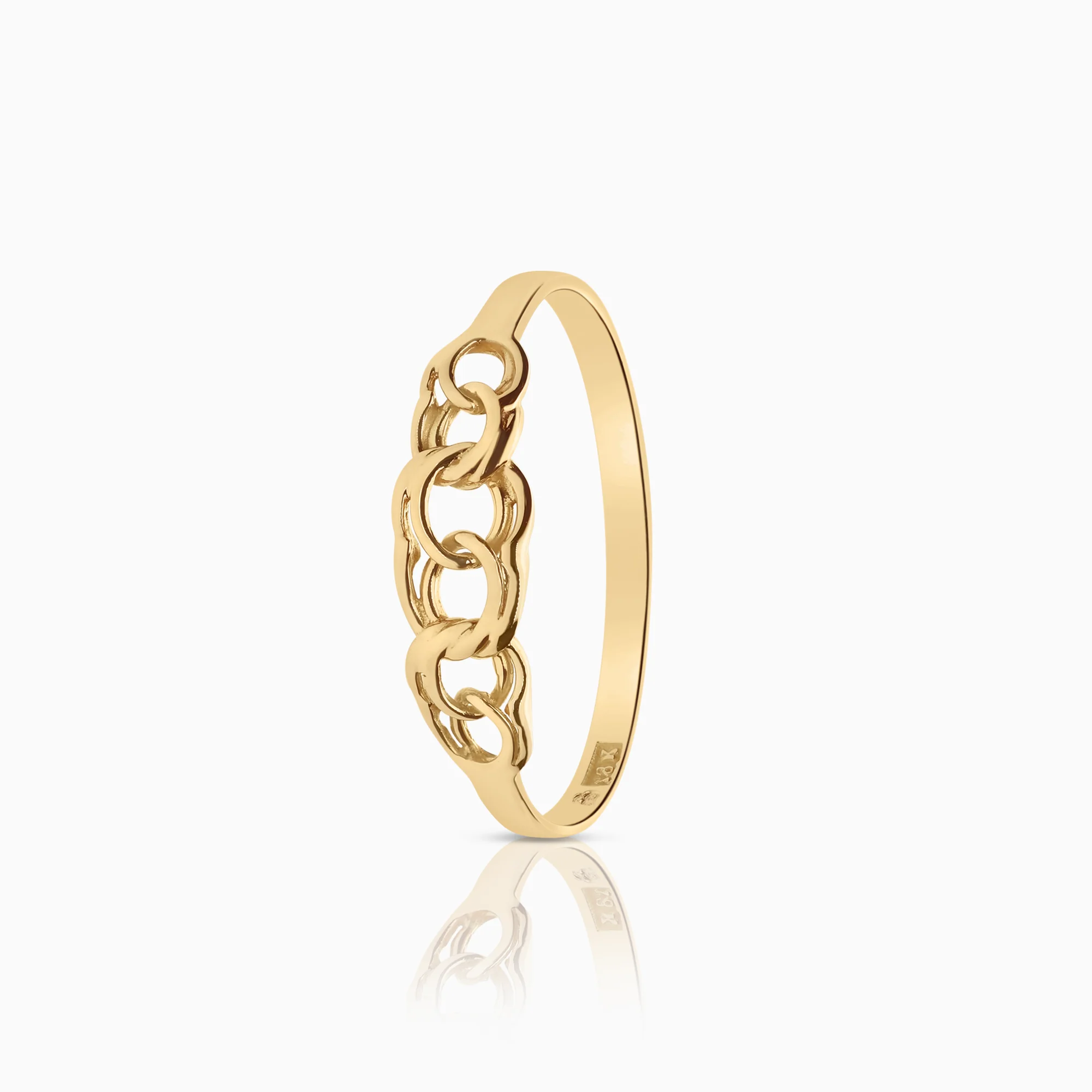 Bismarck ring 1.01g 18K gold