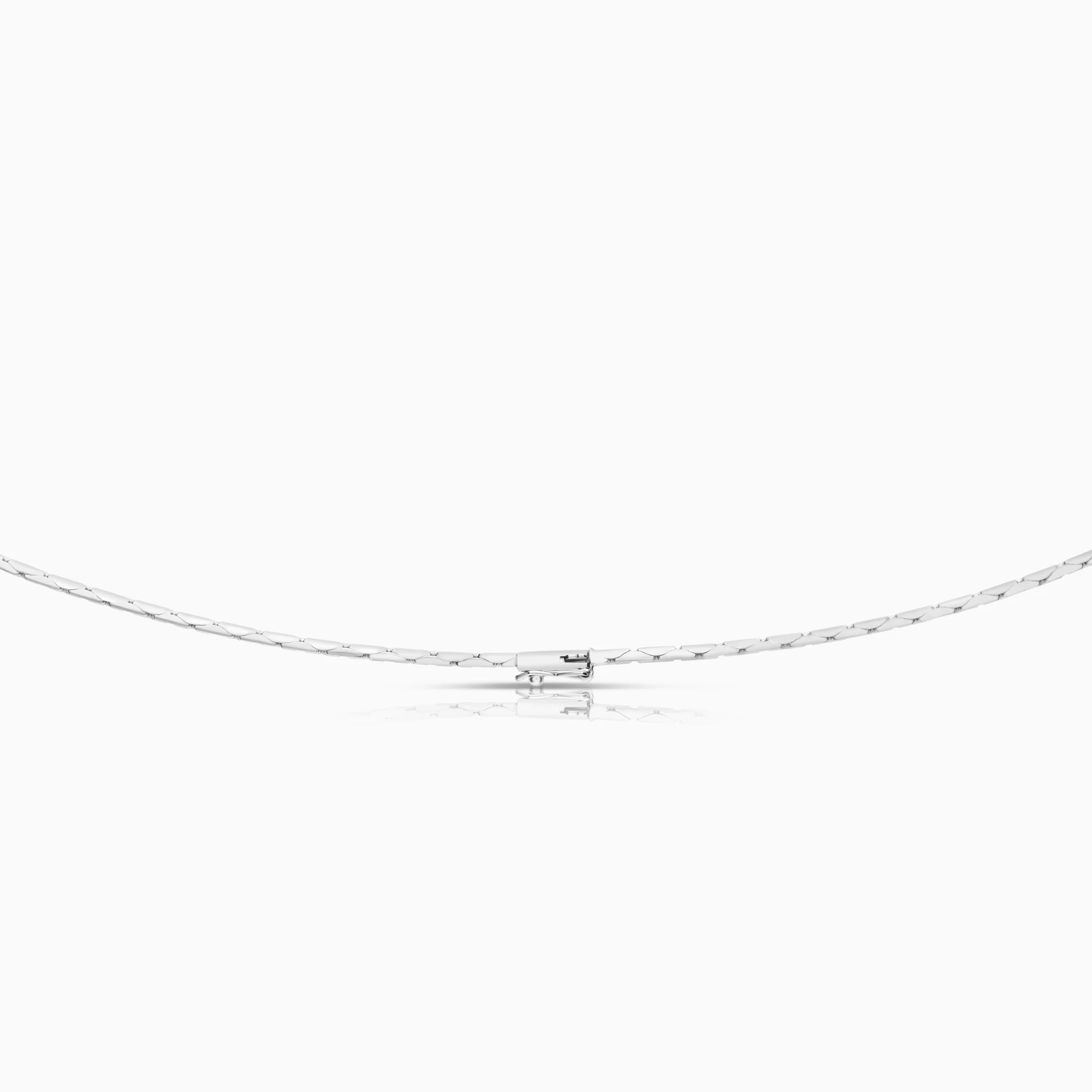 Carmosé necklace sapphire with diamonds 1.0ct 18K white gold - Image 2