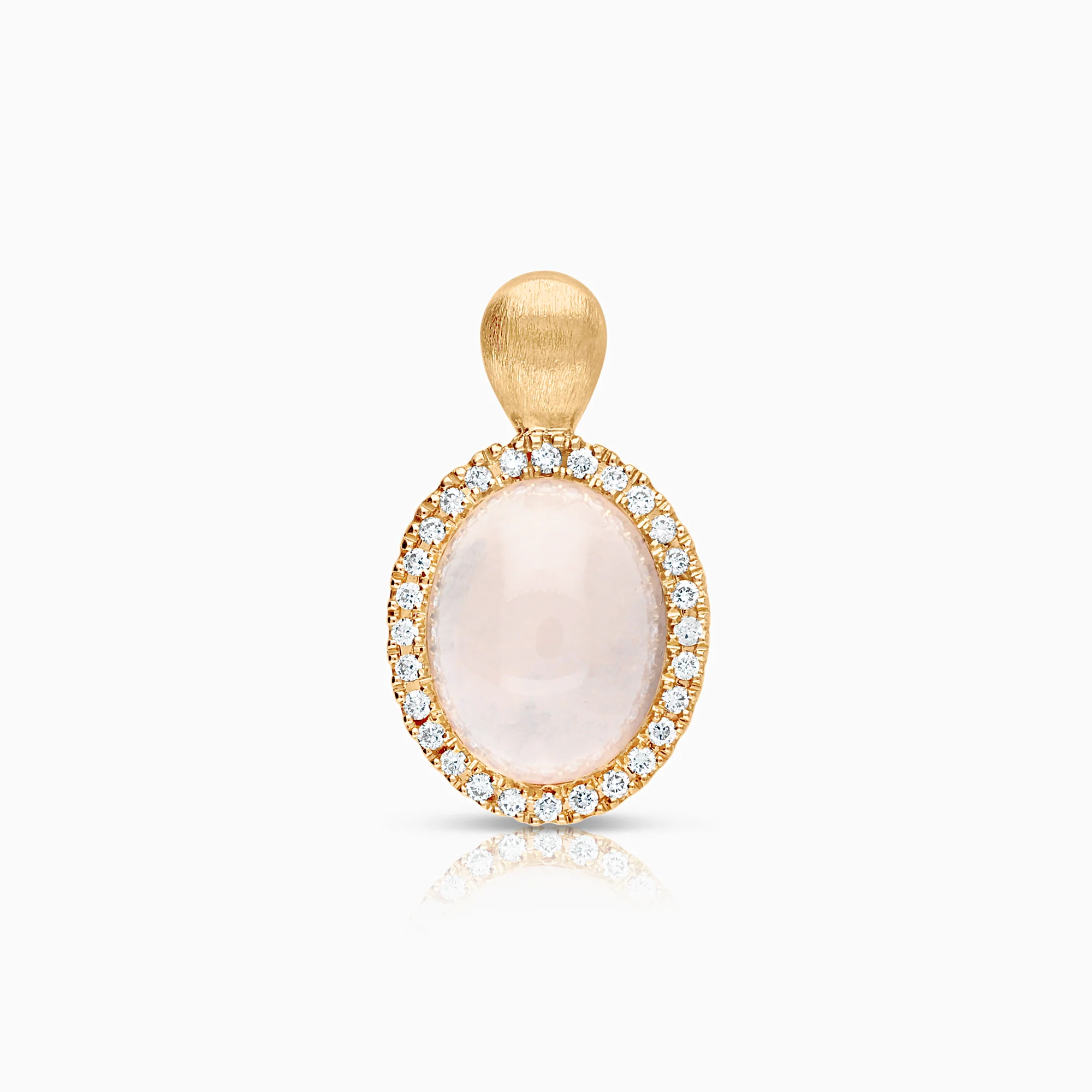 Carmosé pendant rose quartz 1.65g 18K gold