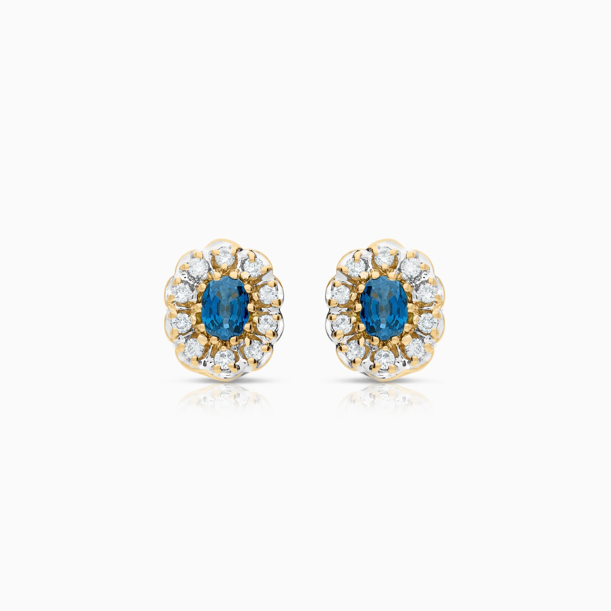 Carmosé earrings sapphires, 0.20 ct, 3.36g 18K gold