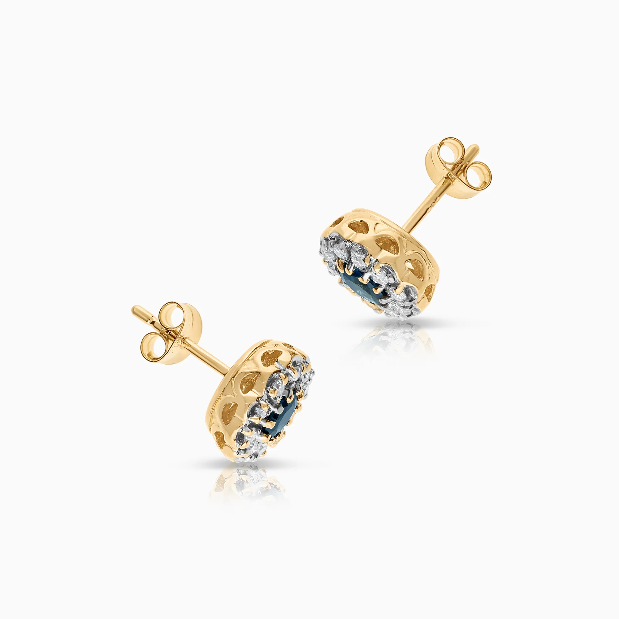 Carmosé earrings sapphires 3.20g 18K gold - Image 2